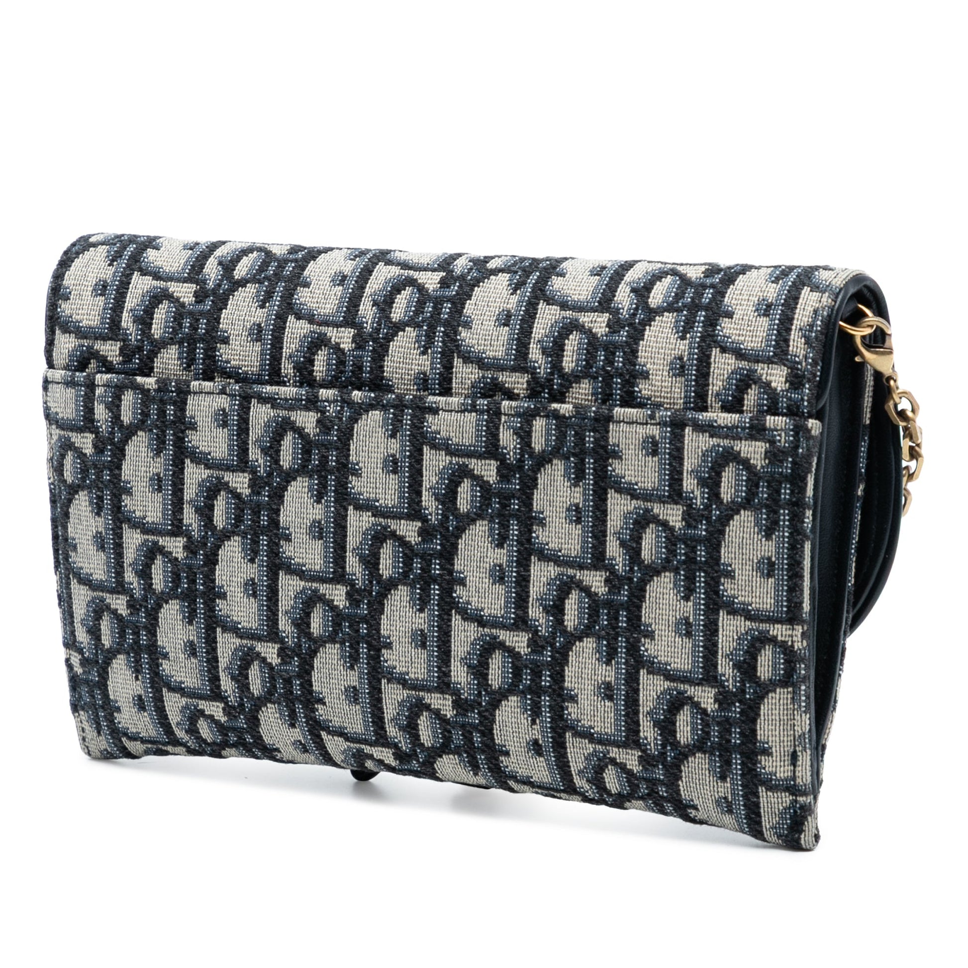 Dior Oblique Canvas Saddle Wallet On Chain