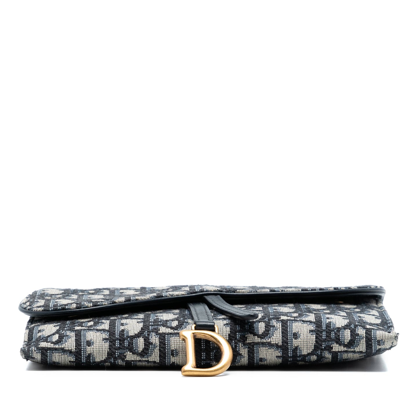 Dior Oblique Canvas Saddle Wallet On Chain