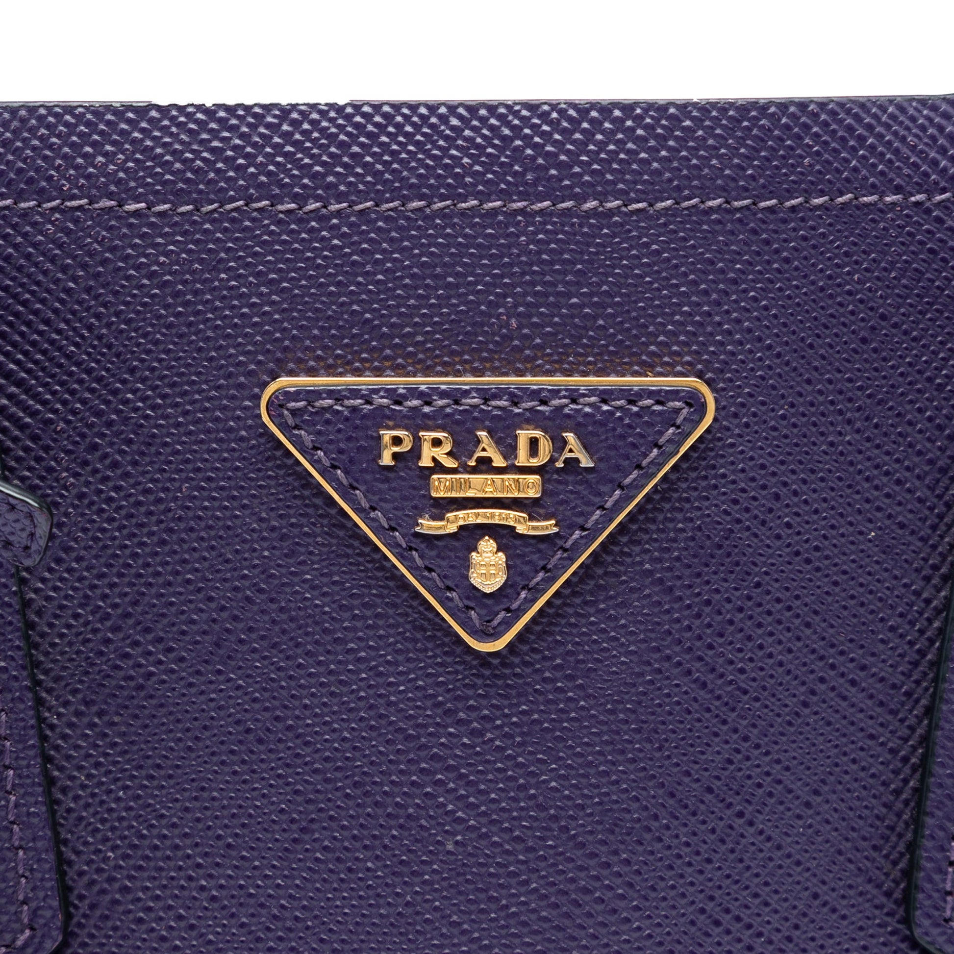Prada Medium Saffiano Cuir Double Satchel