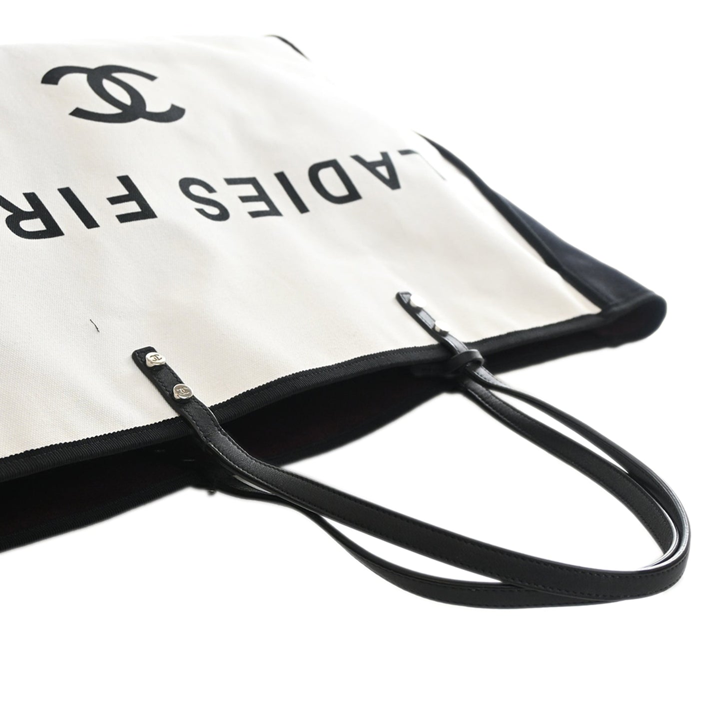 Chanel Bicolor Canvas Ladies First Shopping Tote