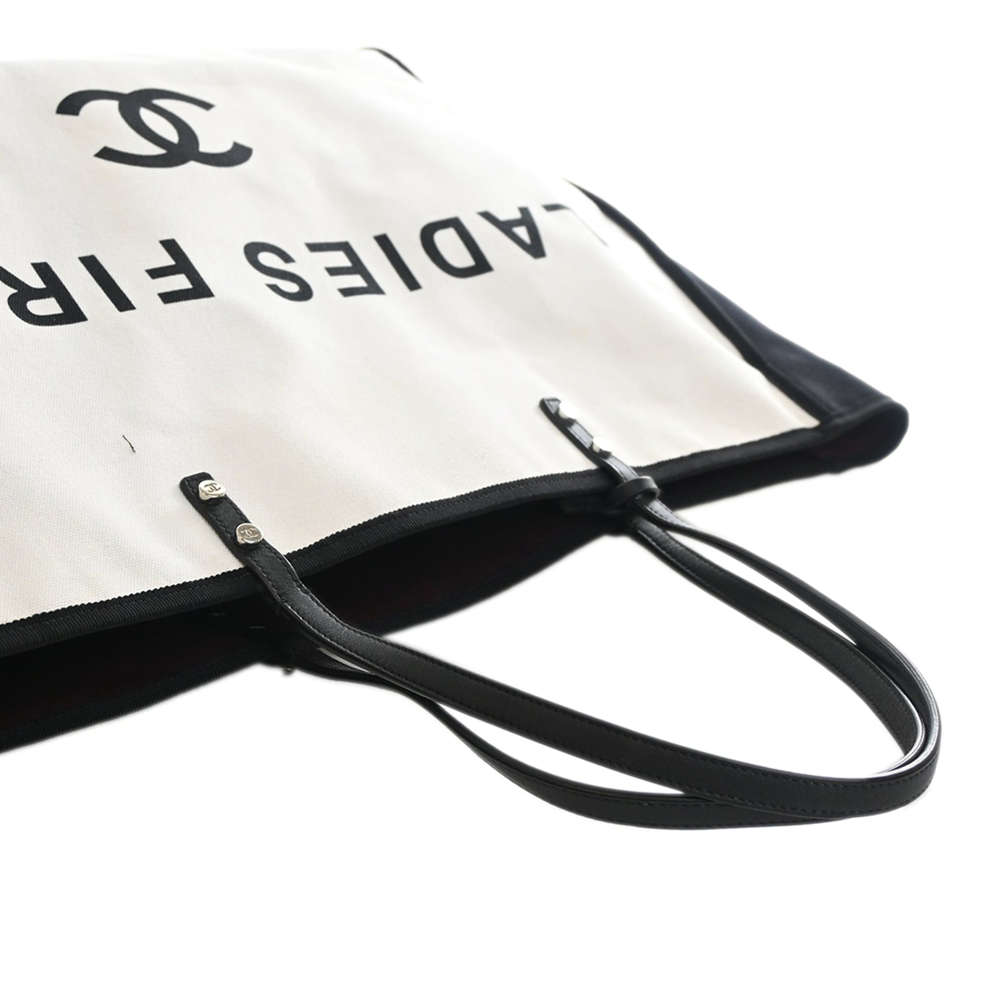 Chanel Bicolor Canvas Ladies First Shopping Tote