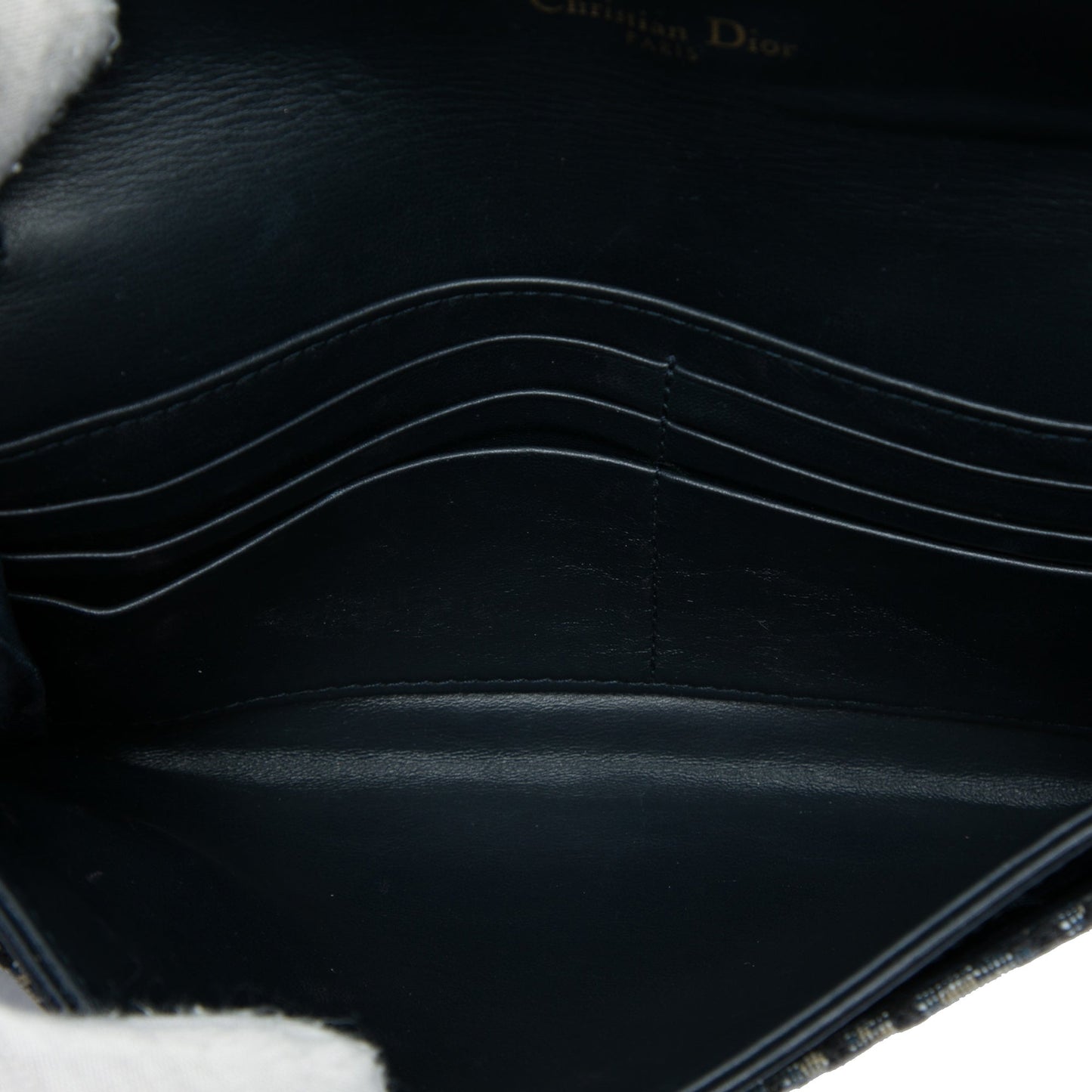 Dior Oblique Canvas Saddle Wallet On Chain