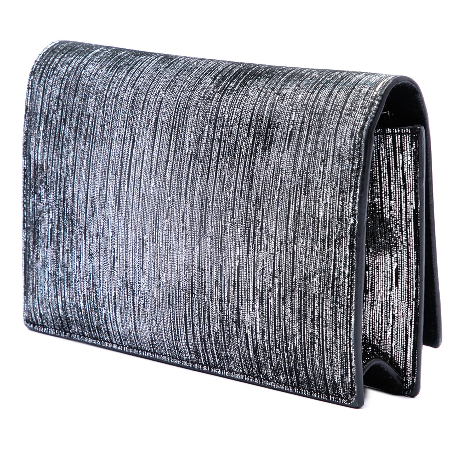 Saint Laurent Metallic Suede Monogram Kate Tassel Wallet on Chain