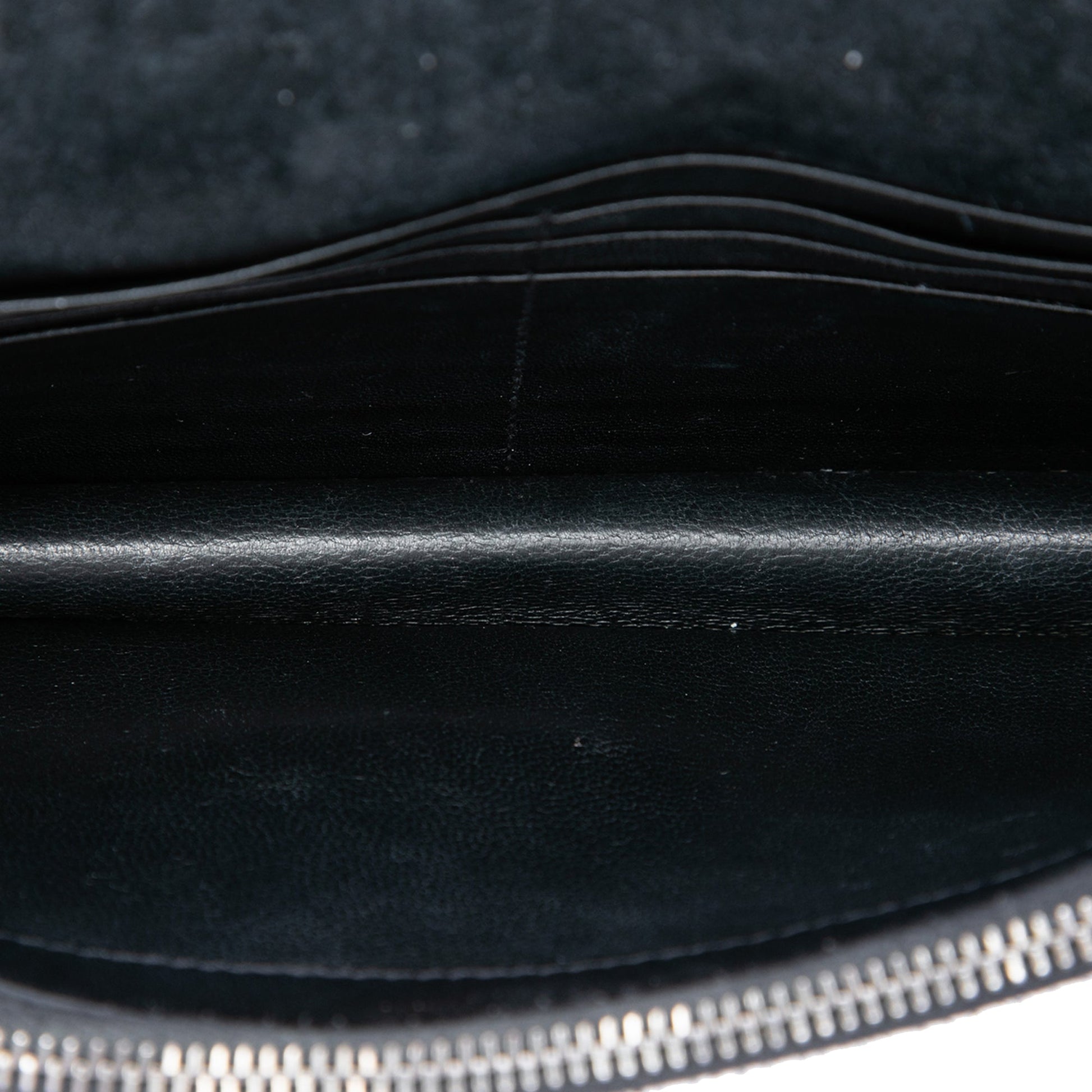 Saint Laurent Metallic Suede Monogram Kate Tassel Wallet on Chain