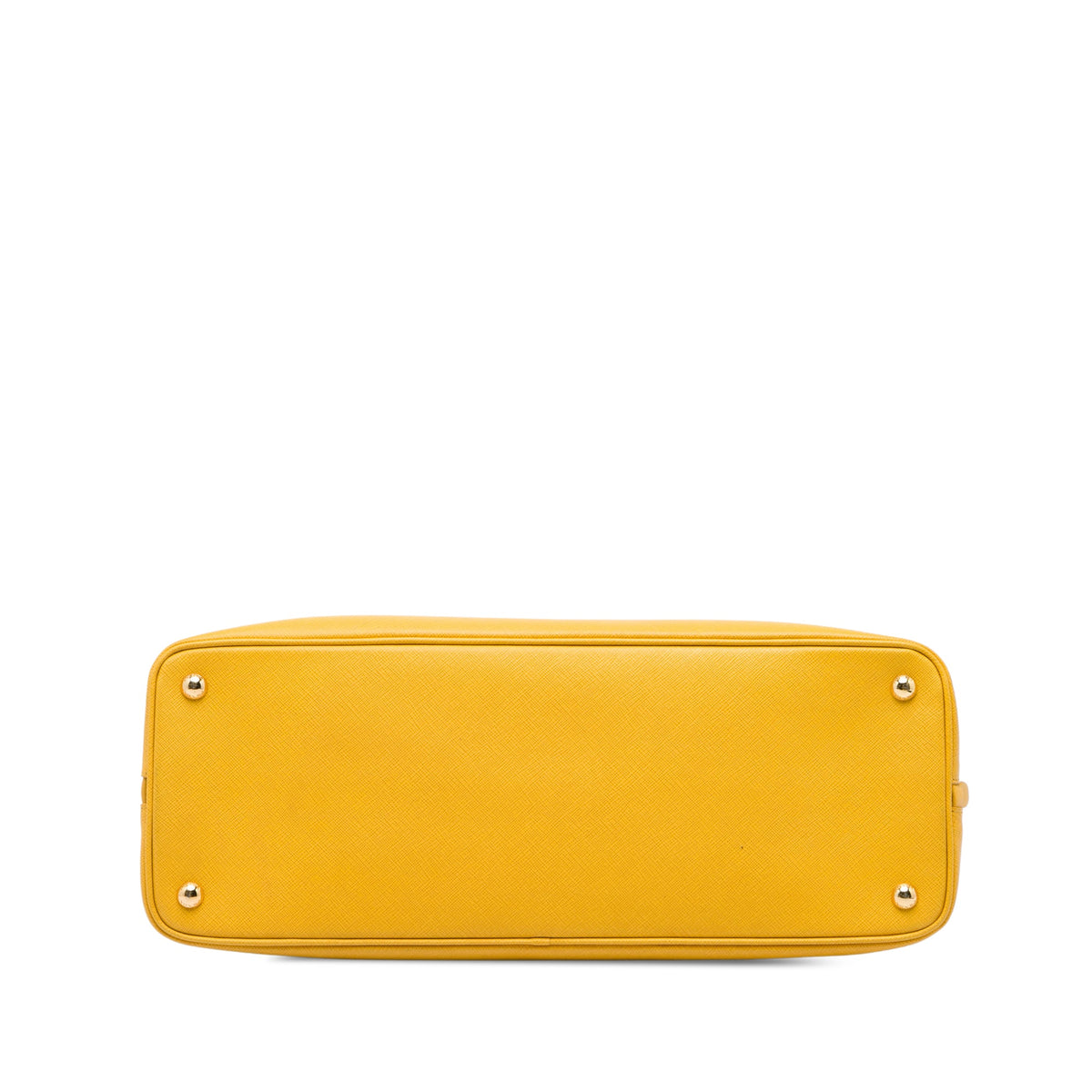 Prada Large Saffiano Lux Promenade Satchel — Yellow