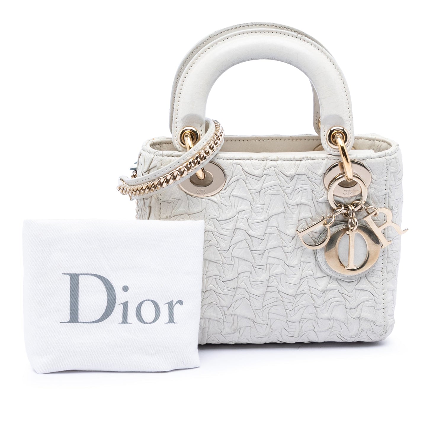 Mini Wavy Crinkled Lambskin Lady Dior