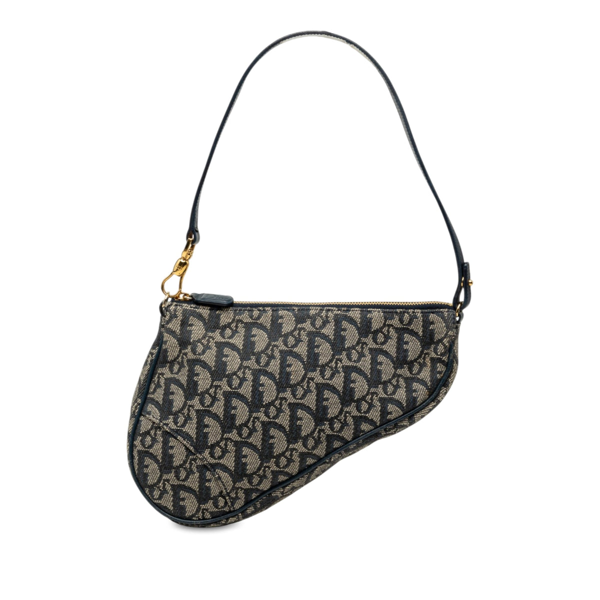 Dior Mini Diorissimo Canvas Saddle Pochette