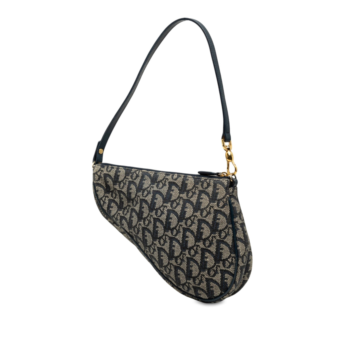 Dior Mini Diorissimo Canvas Saddle Pochette