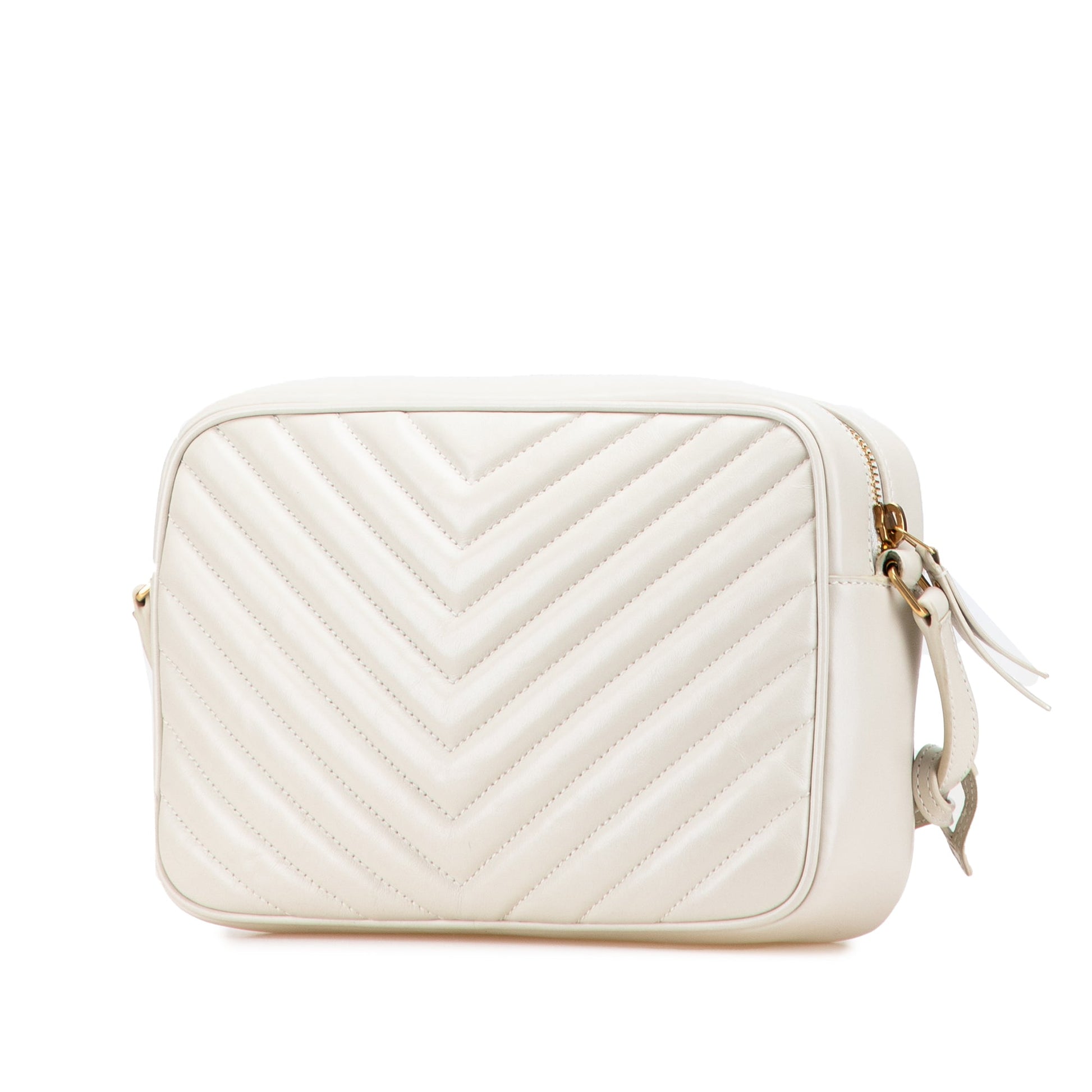 Saint Laurent Quilted Leather Monogram Lou Camera Bag