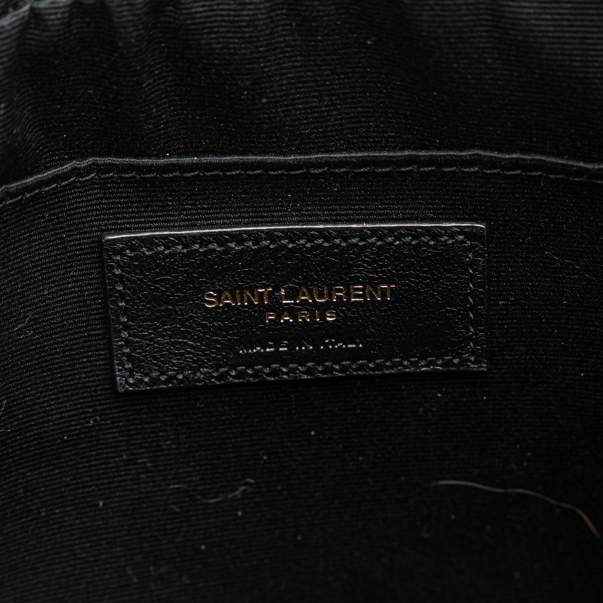 Saint Laurent Quilted Leather Monogram Lou Camera Bag