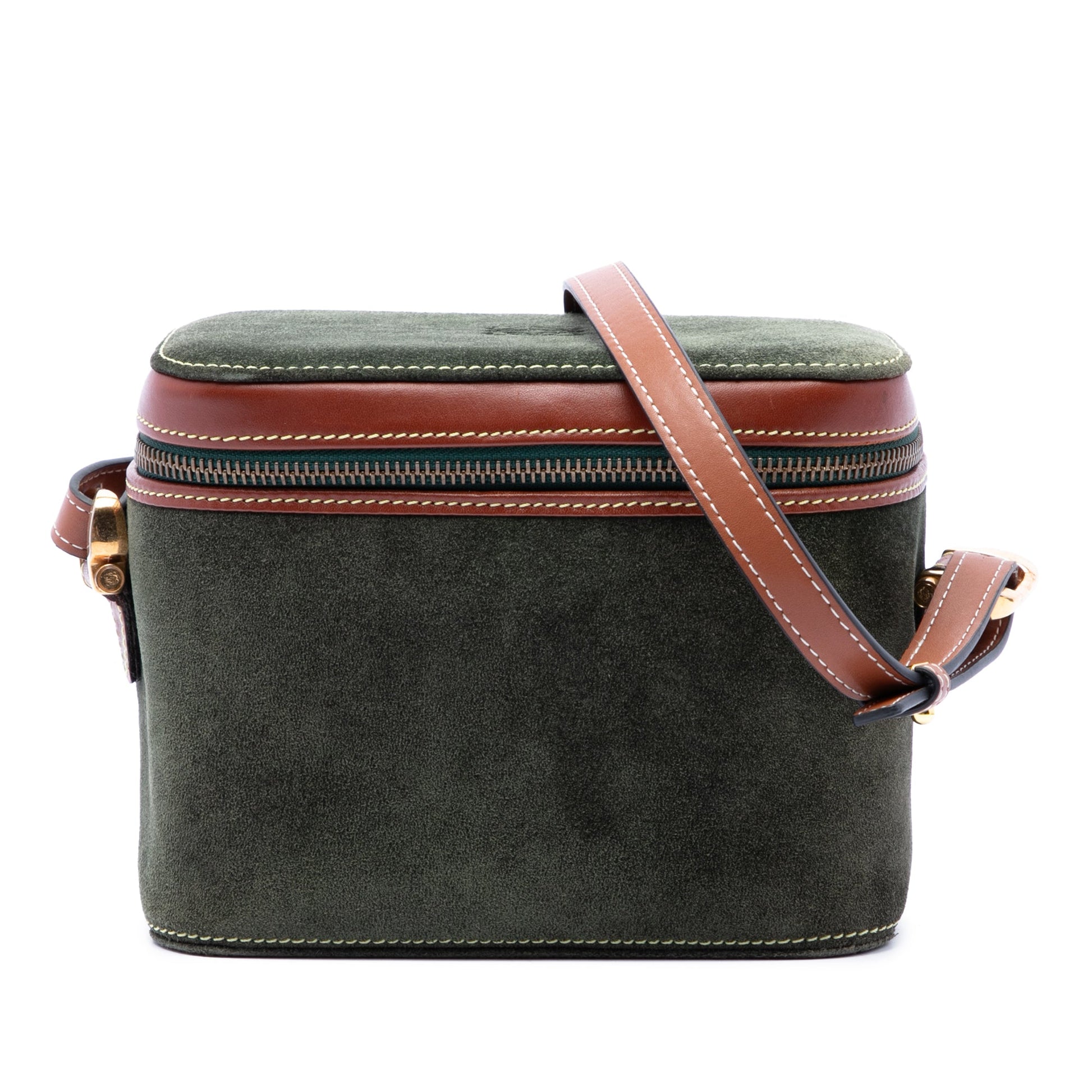LOEWE Suede Anagram Vanity Bag