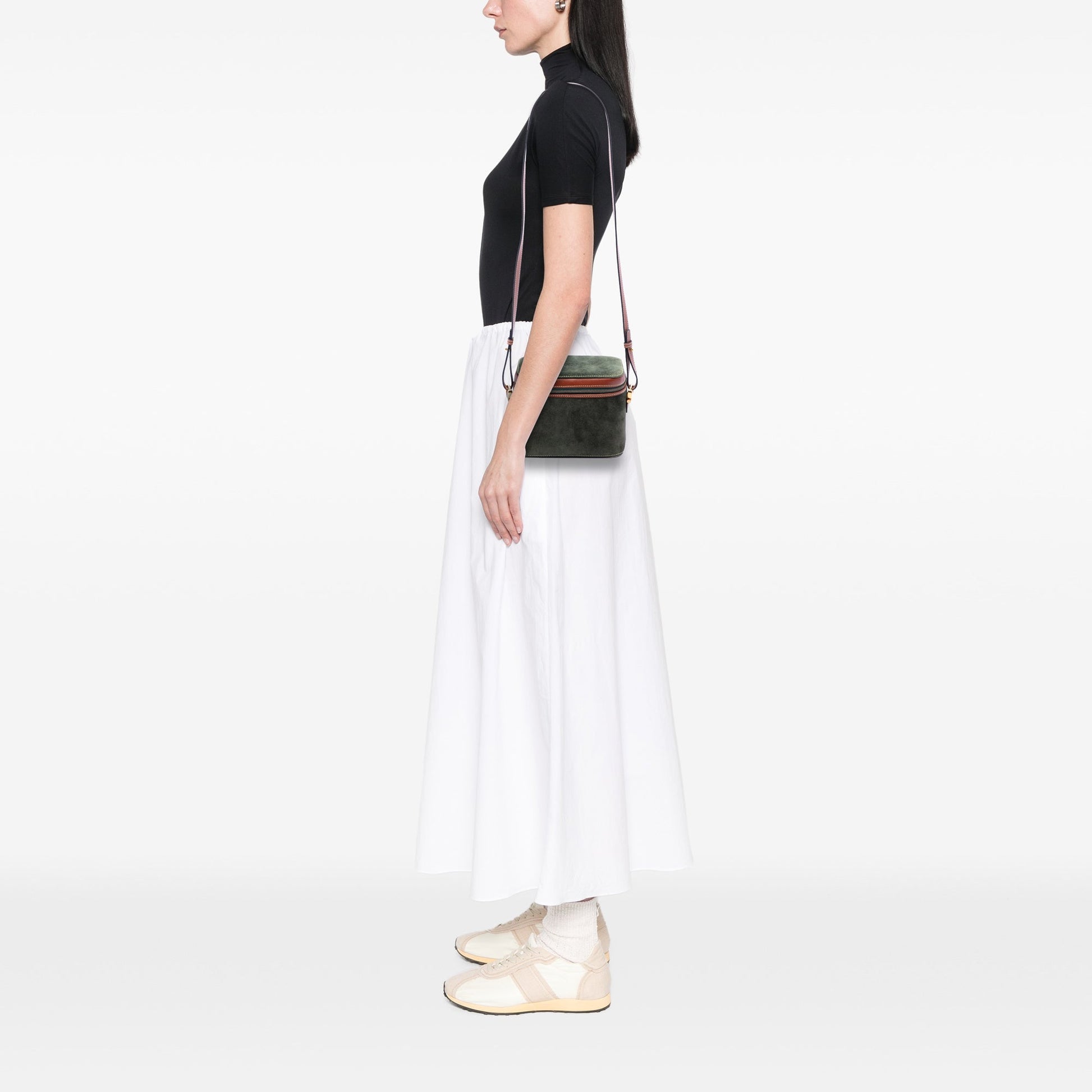 LOEWE Suede Anagram Vanity Bag