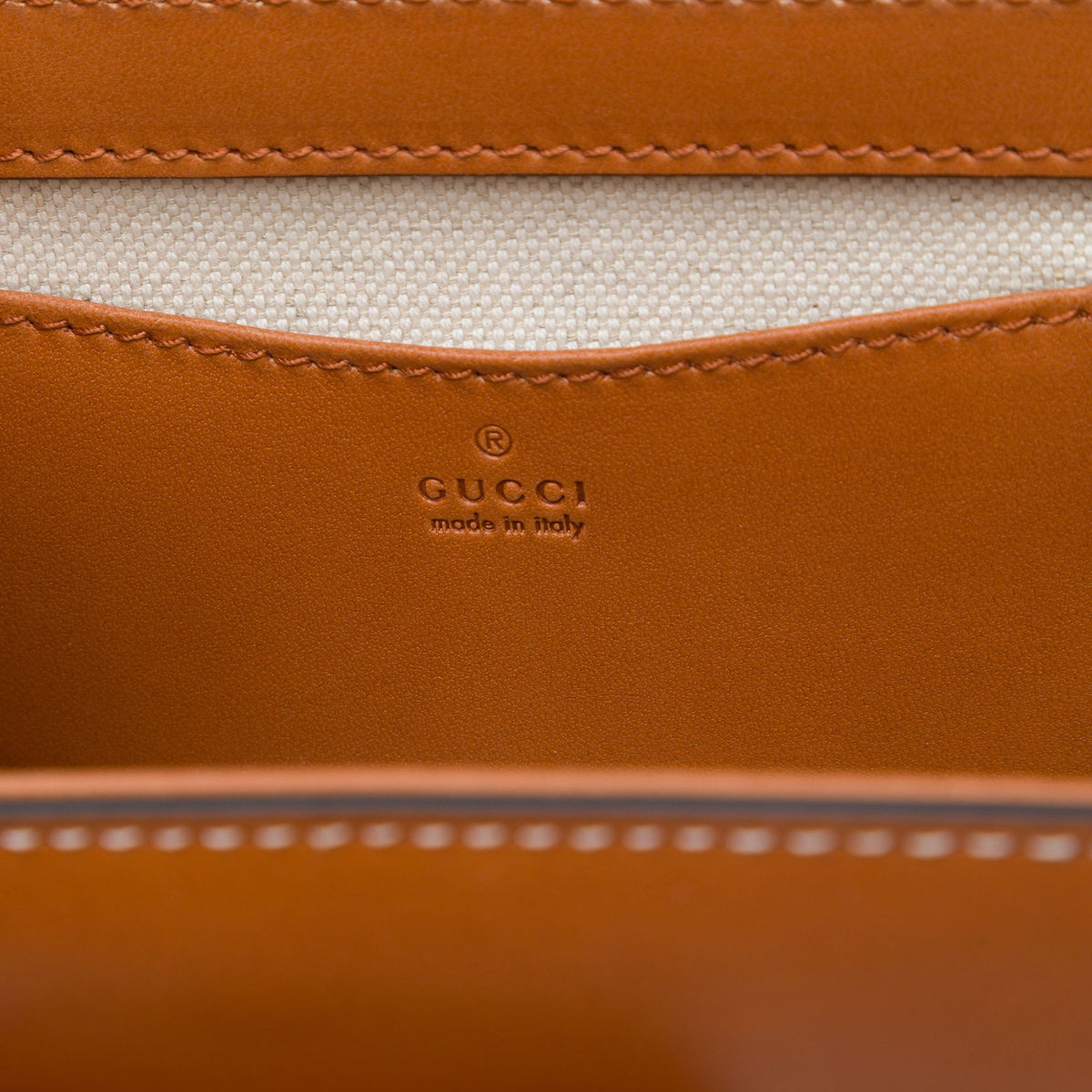 Gucci Mini Calfskin Bamboo 1947 Belt Bag — Brown