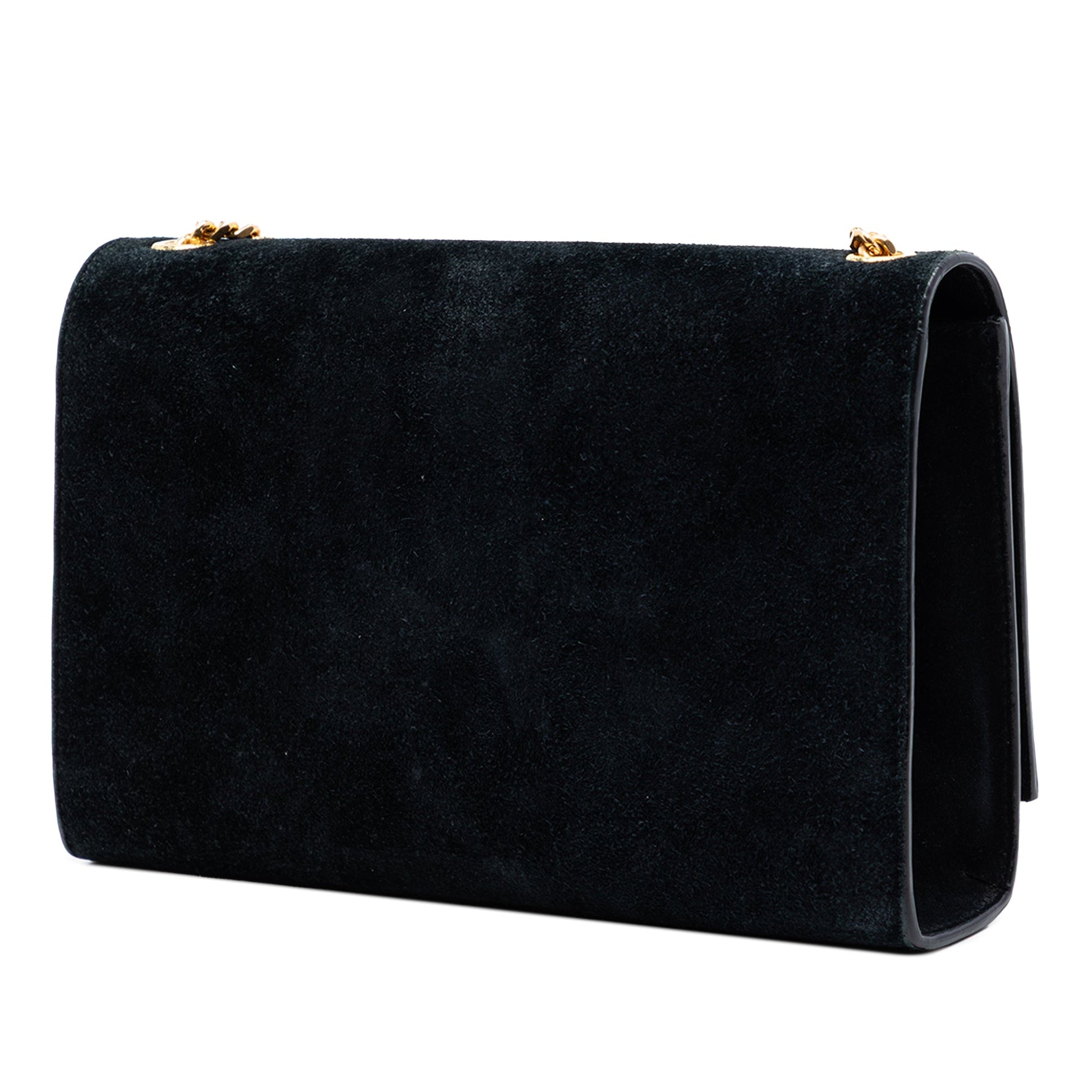 Saint Laurent Medium Suede Monogram Kate Tassel Crossbody