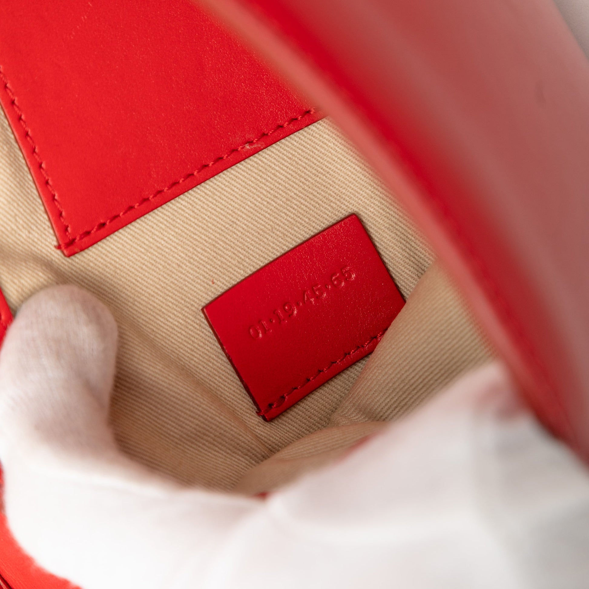 Ferragamo Small Calfskin and Suede C Clutch With Chain