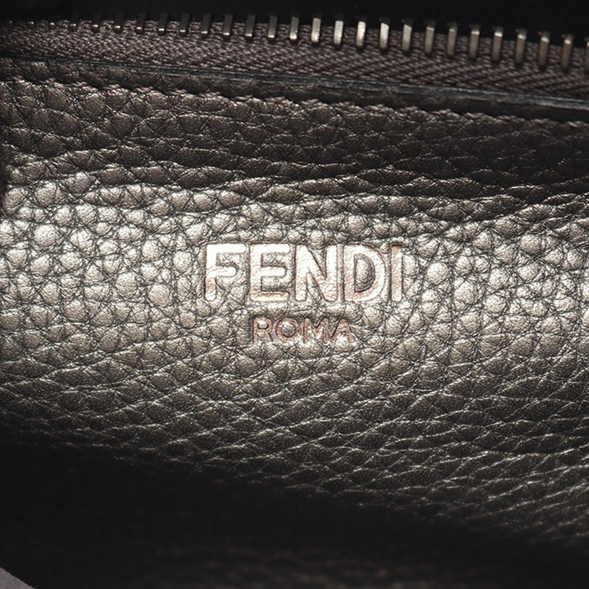 Fendi Mini Leather Peekaboo ISeeU Satchel — Brown