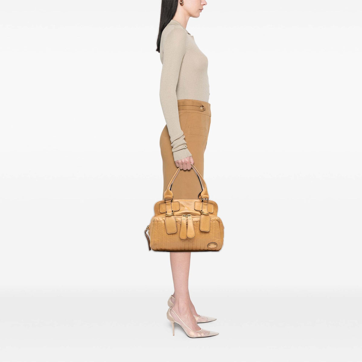 Chloé Quilted Calfskin Bay Tote