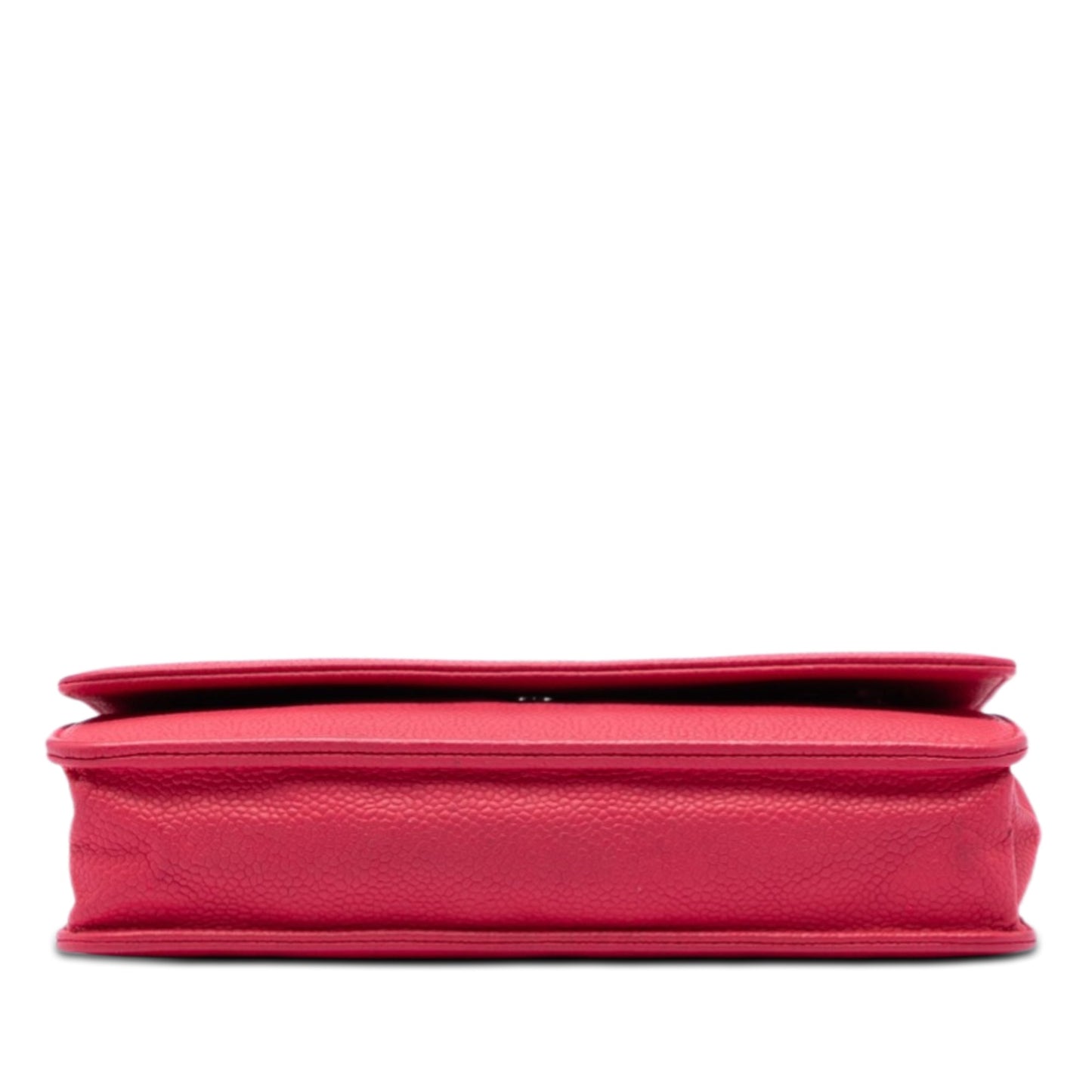 Chanel Caviar Bicolor CC Wallet On Chain