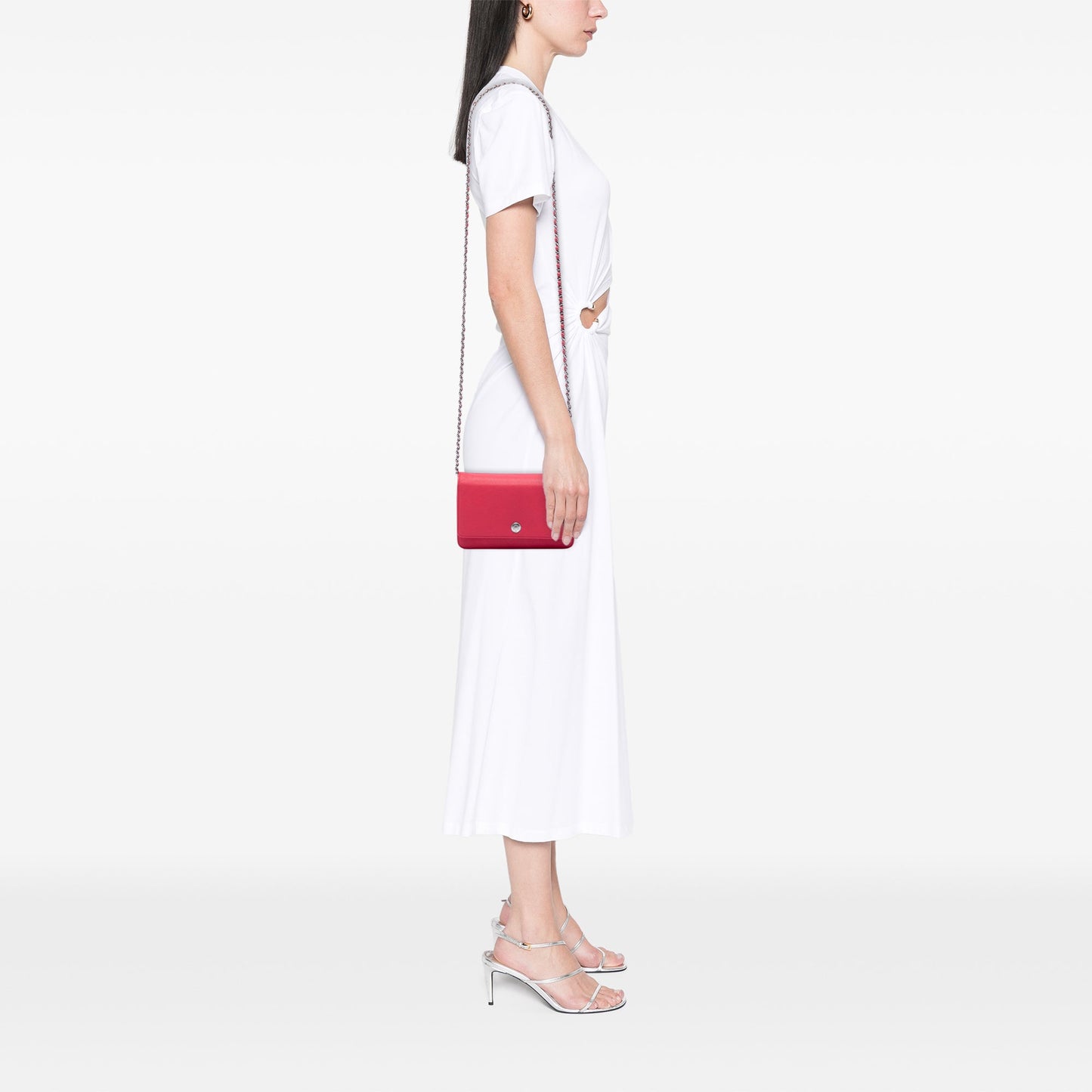 Chanel Caviar Bicolor CC Wallet On Chain