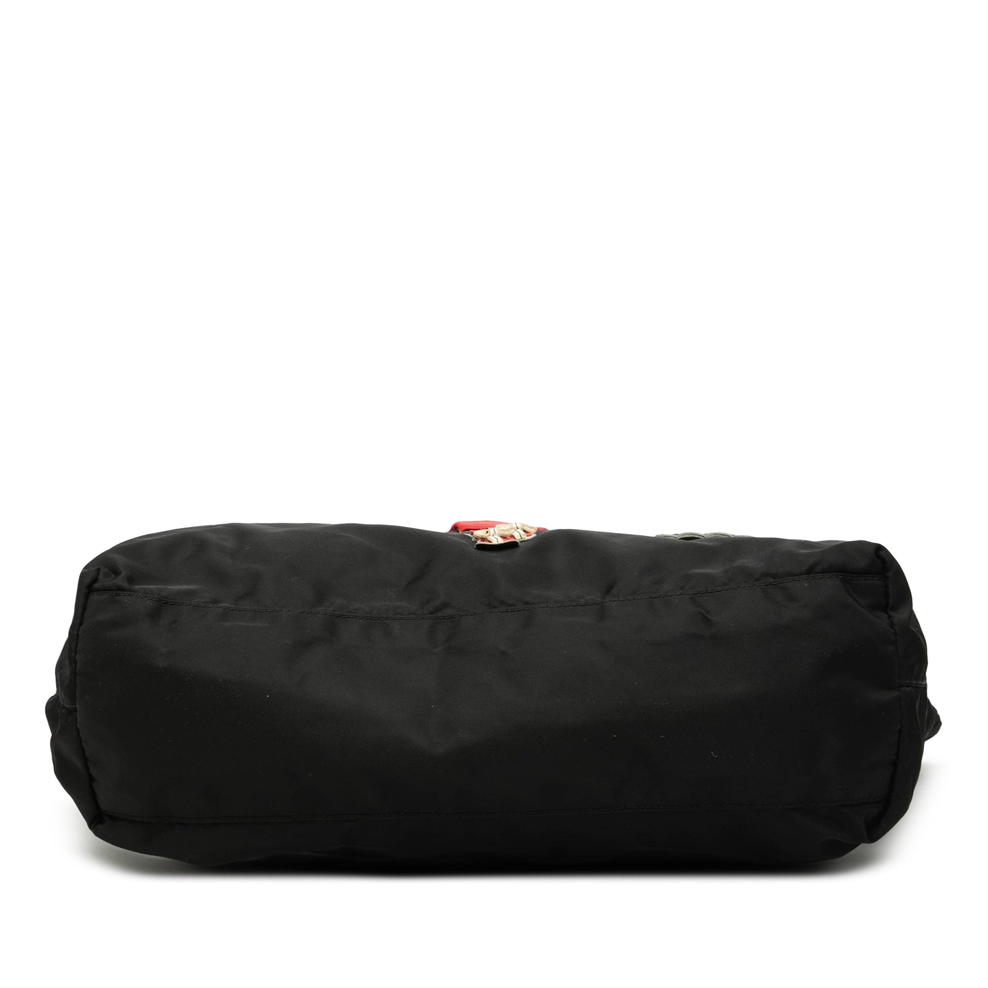 Prada Saffiano Trimmed Tessuto Applique Tote