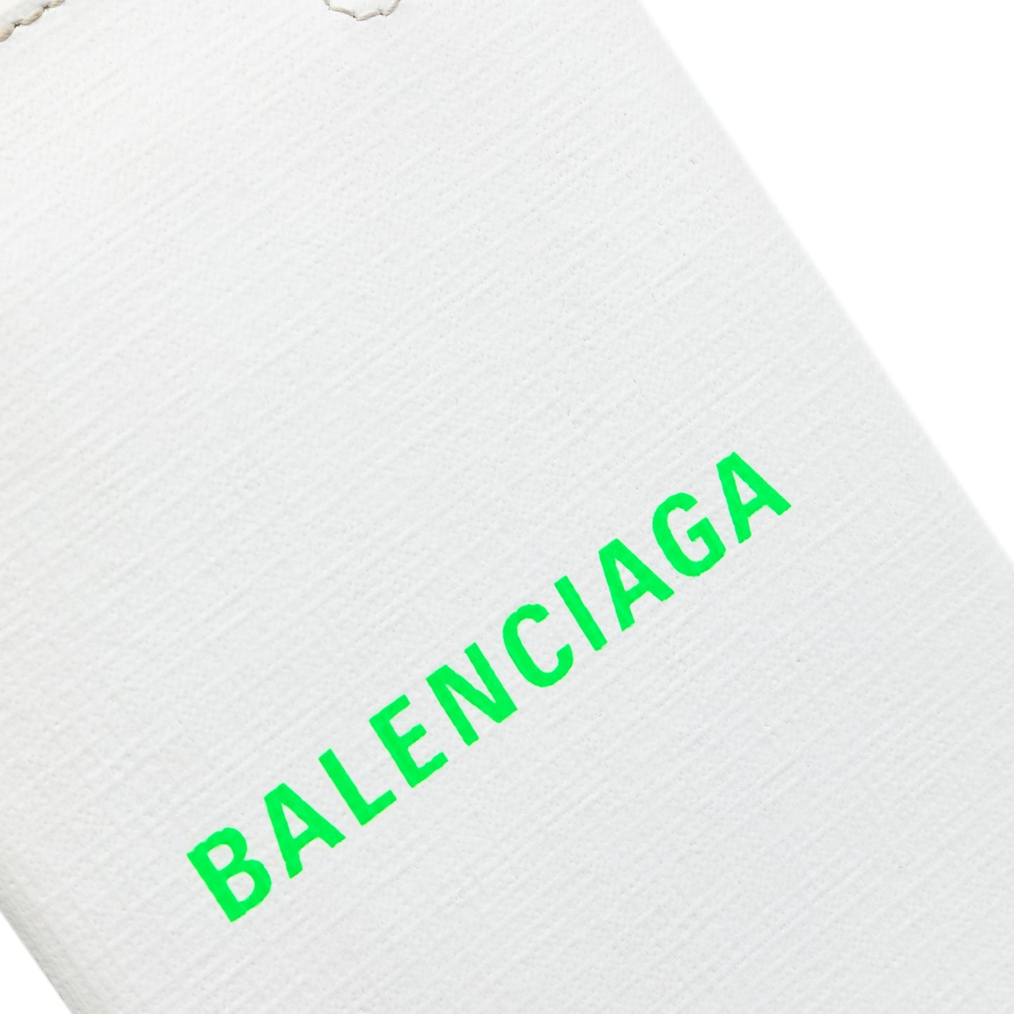 Balenciaga Mini Calfskin Logo Shopping Phone Holder