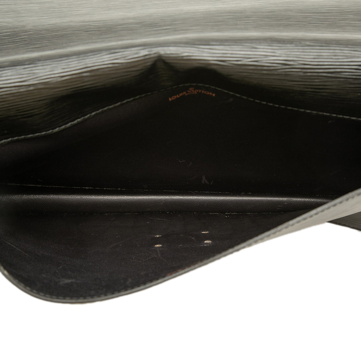 Louis Vuitton Epi Porte Documents Senateur — Black