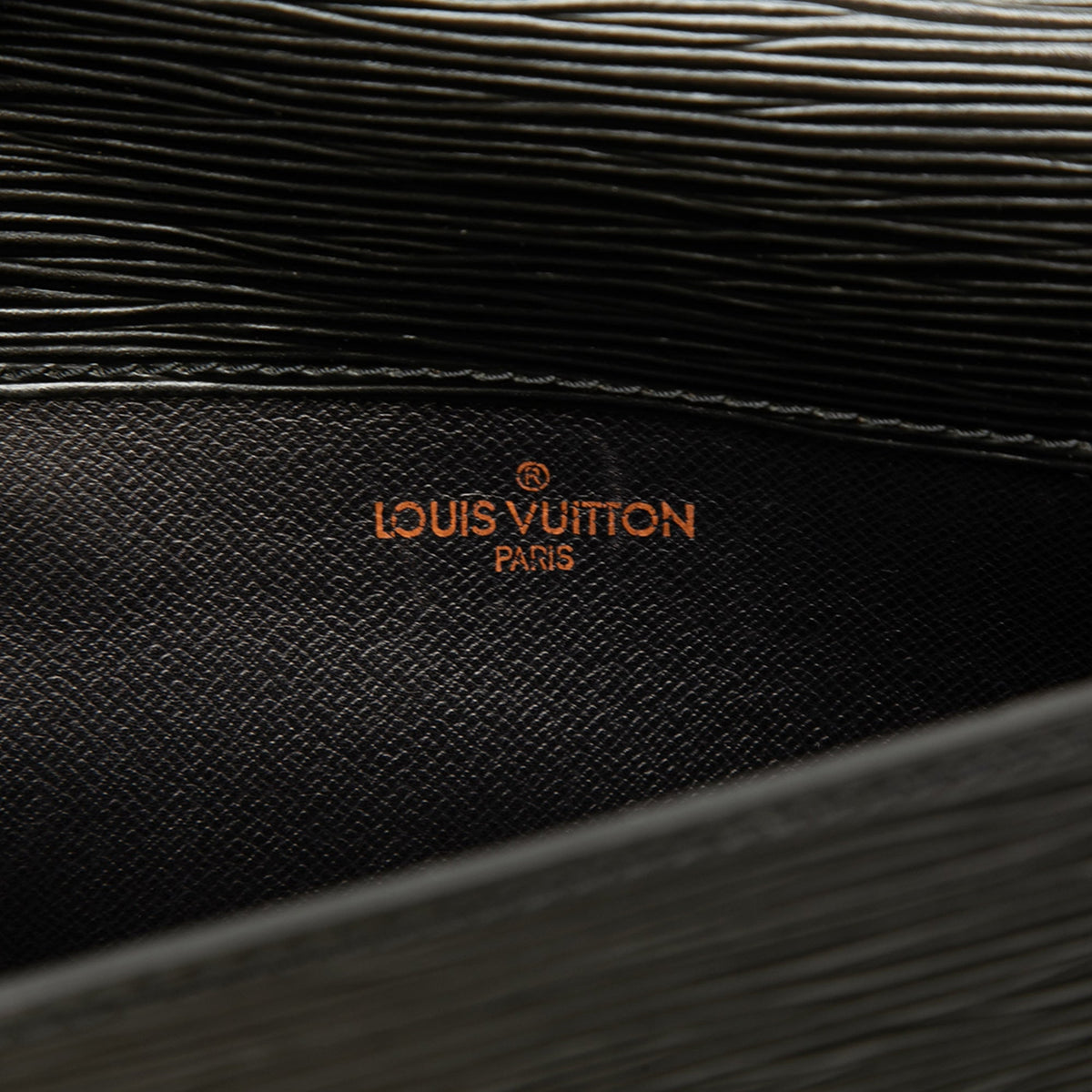 Louis Vuitton Epi Porte Documents Senateur — Black