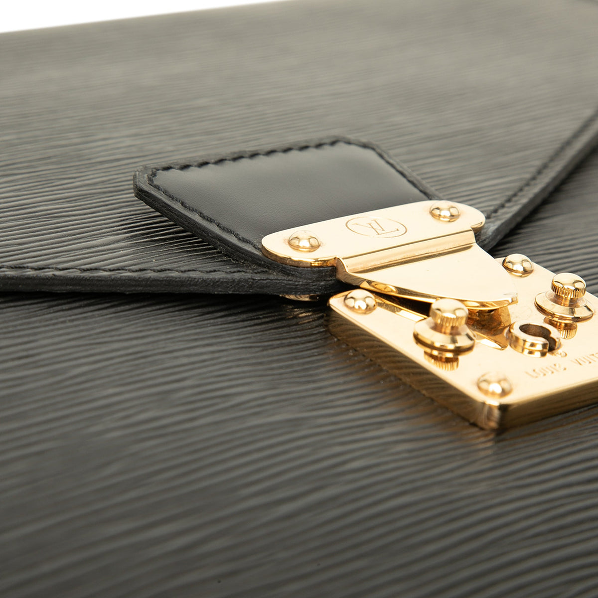 Louis Vuitton Epi Porte Documents Senateur — Black