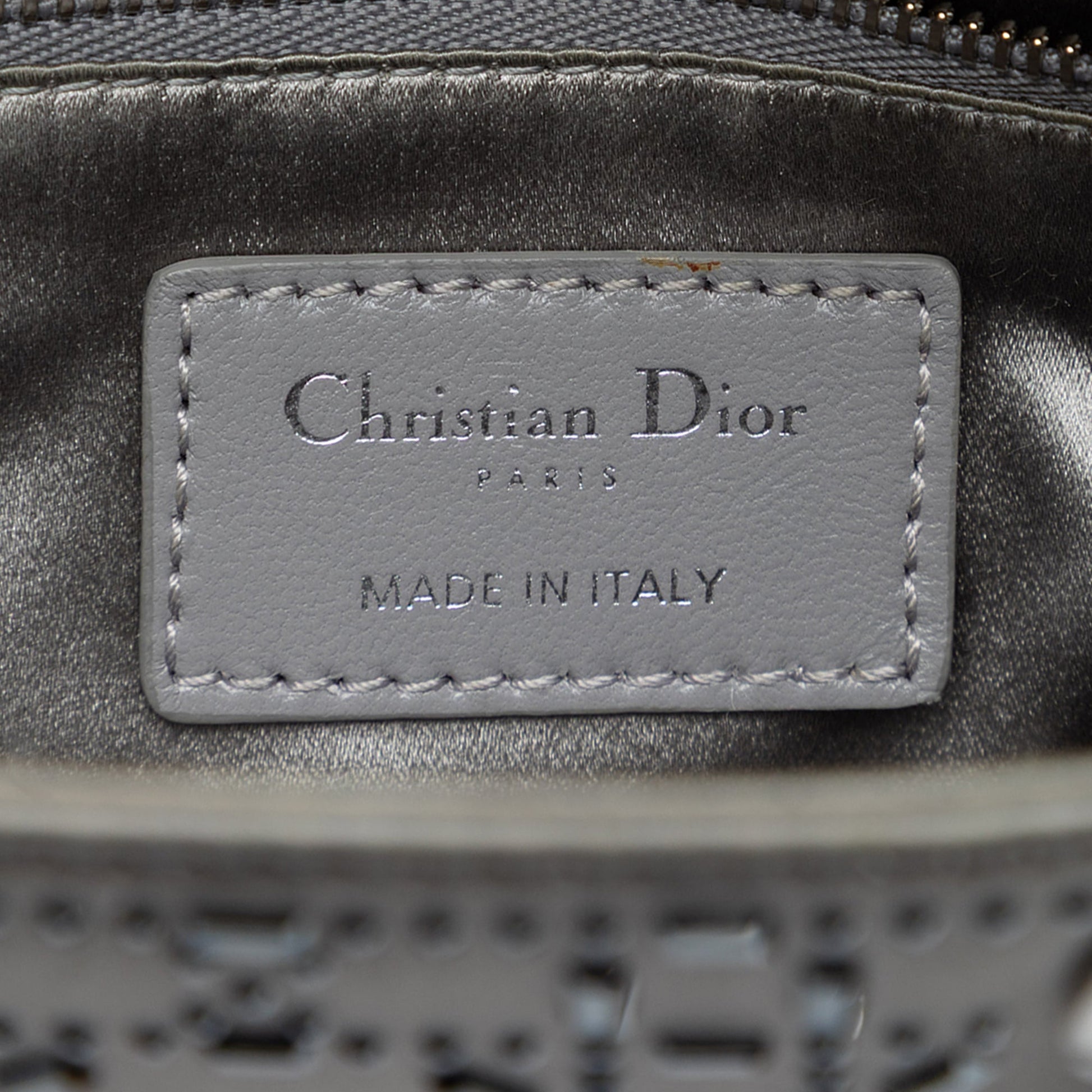 Dior Mini Satin Cannage Strass Crystal Embellished Lady Dior