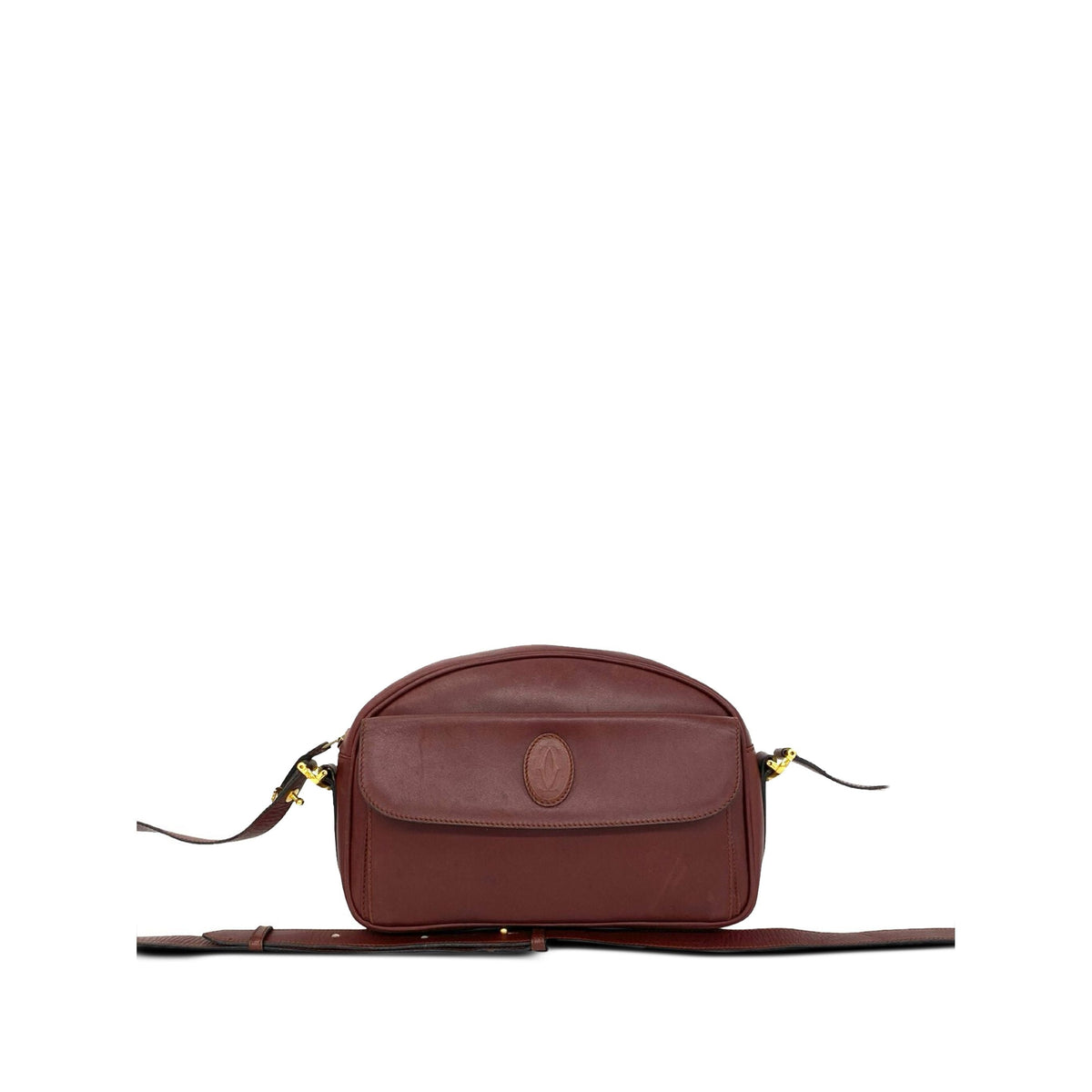 Cartier Leather Must De Cartier Crossbody — Red
