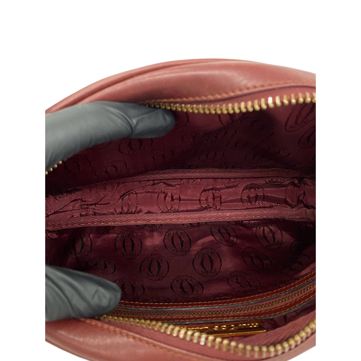Cartier Leather Must De Cartier Crossbody — Red