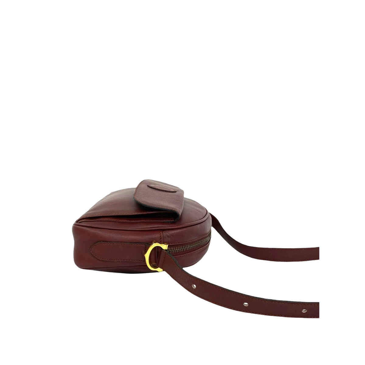 Cartier Leather Must De Cartier Crossbody — Red