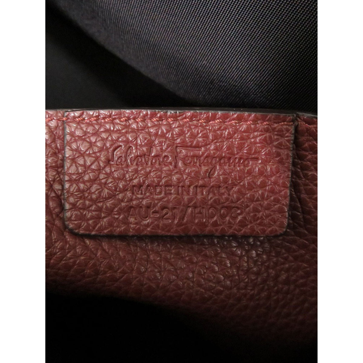 Ferragamo Leather Gancini Backpack — Red