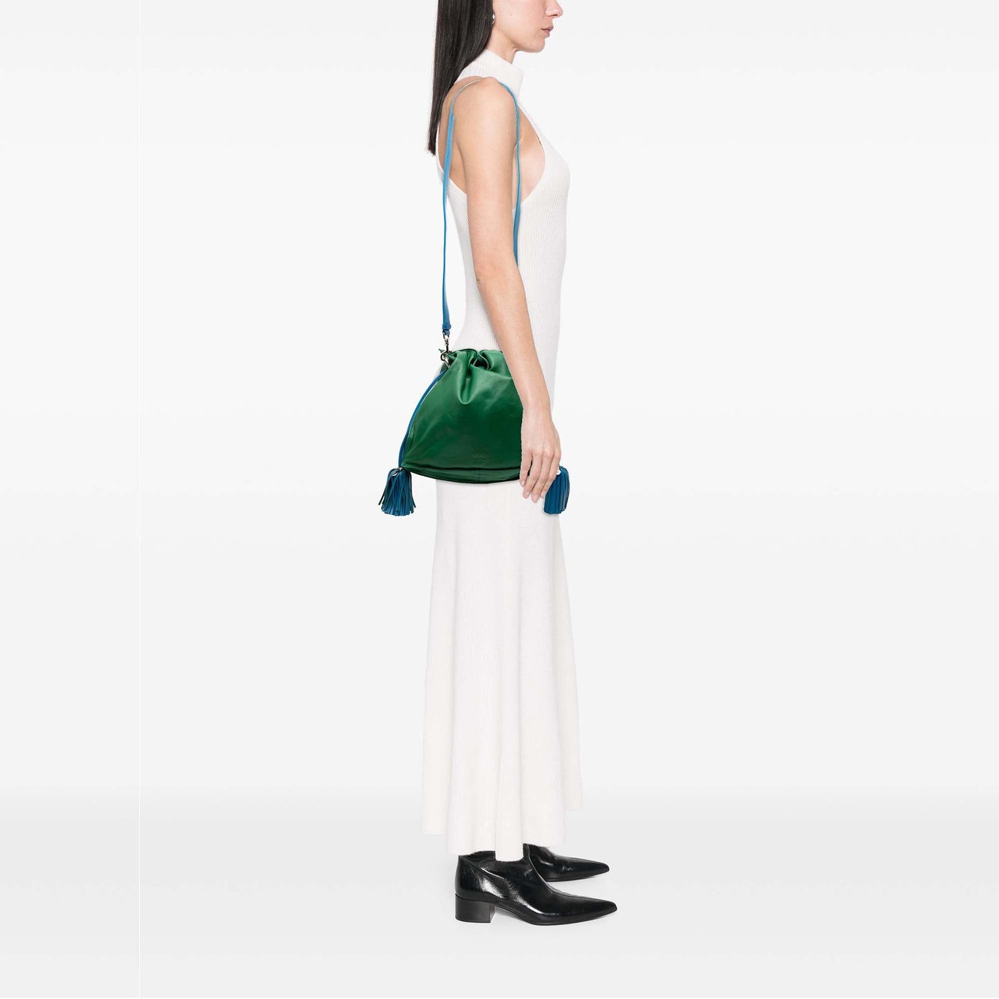 LOEWE Bicolor Nappa Flamenco Tassel 30 Crossbody