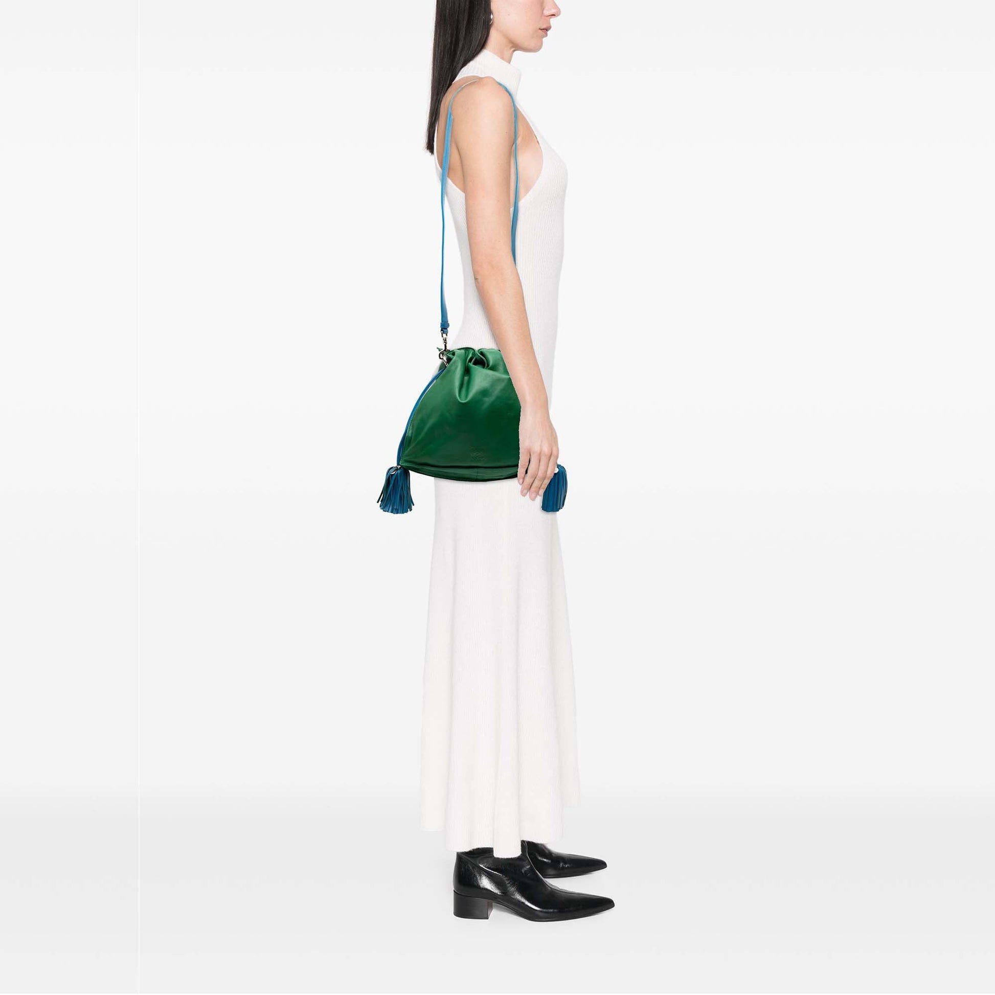 LOEWE Bicolor Nappa Flamenco Tassel 30 Crossbody