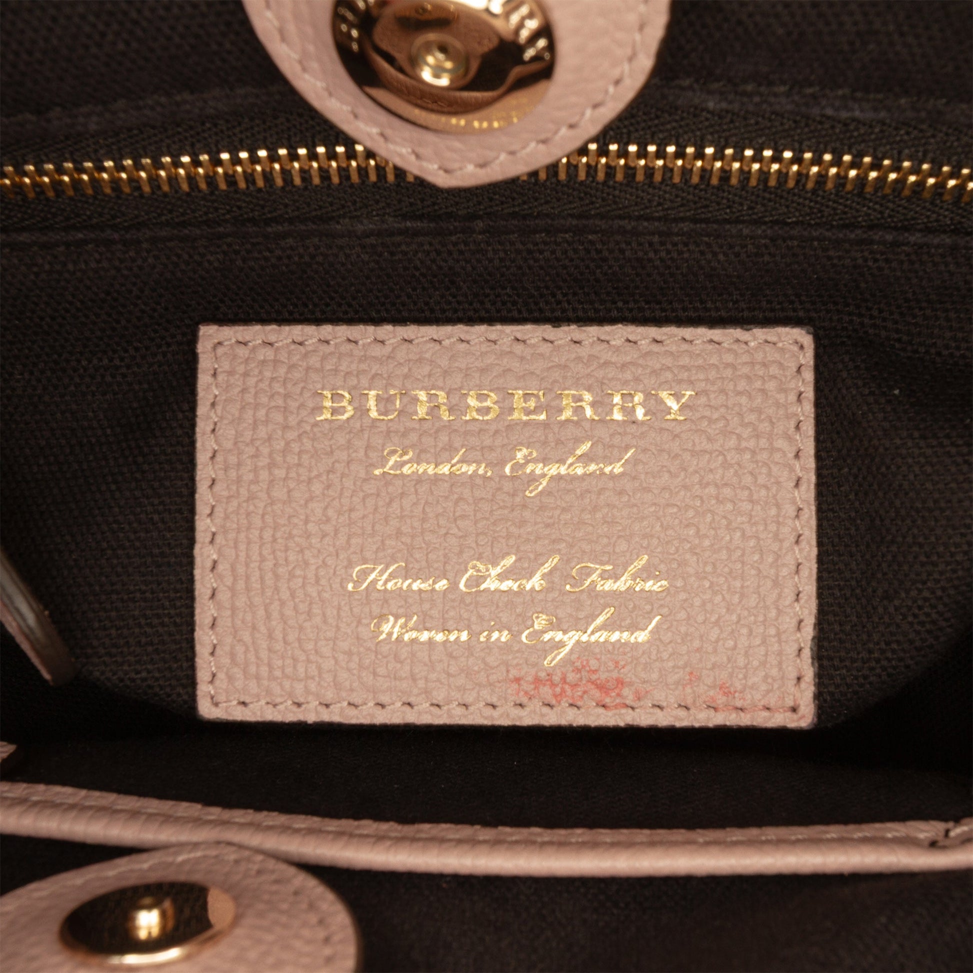 Burberry Small Leather and House Check Banner Satchel