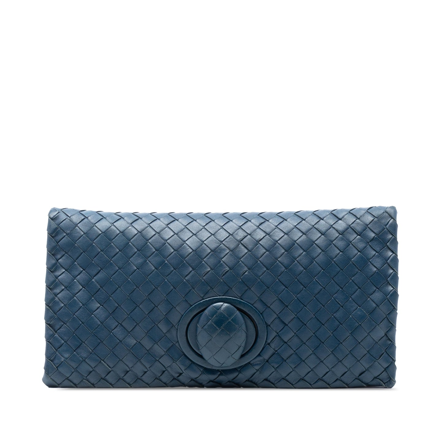 Bottega Veneta Nappa Intrecciato Turn Lock Clutch