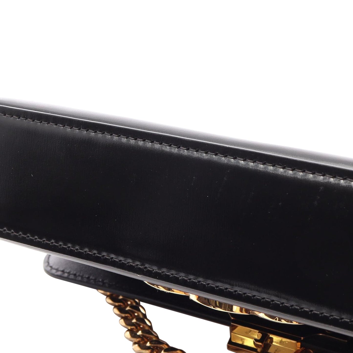 Celine Shiny Calfskin Triomphe Claude Shoulder Bag