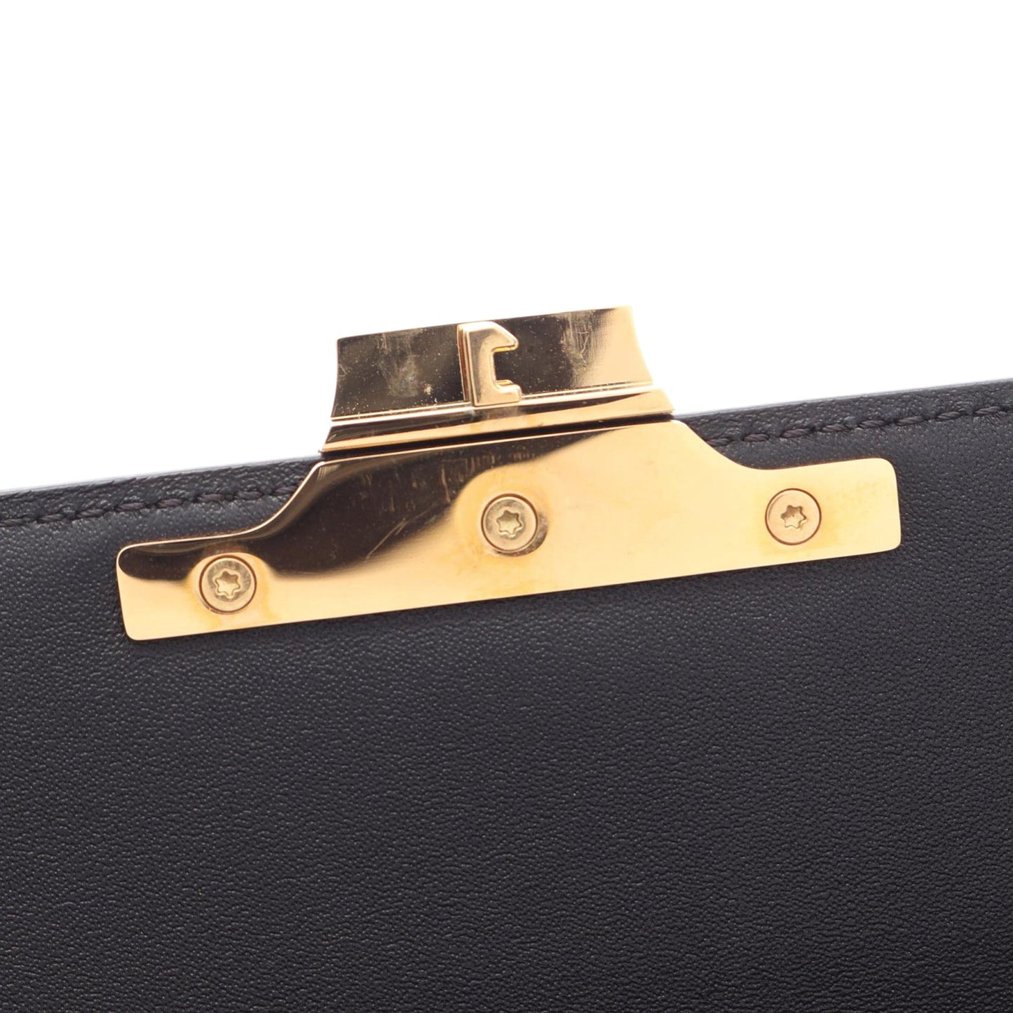 Celine Shiny Calfskin Triomphe Claude Shoulder Bag