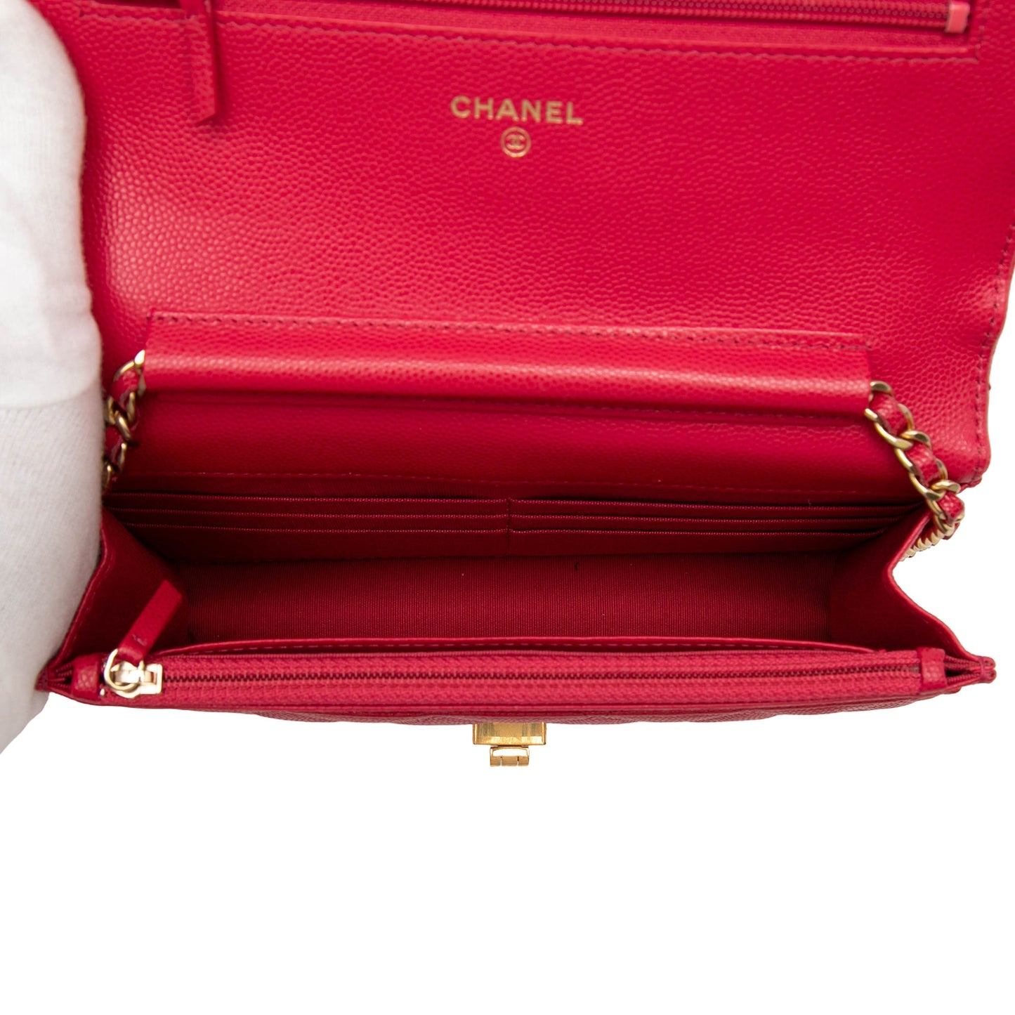 Chanel Quilted Caviar Reissue 2.55 Wallet On Chain