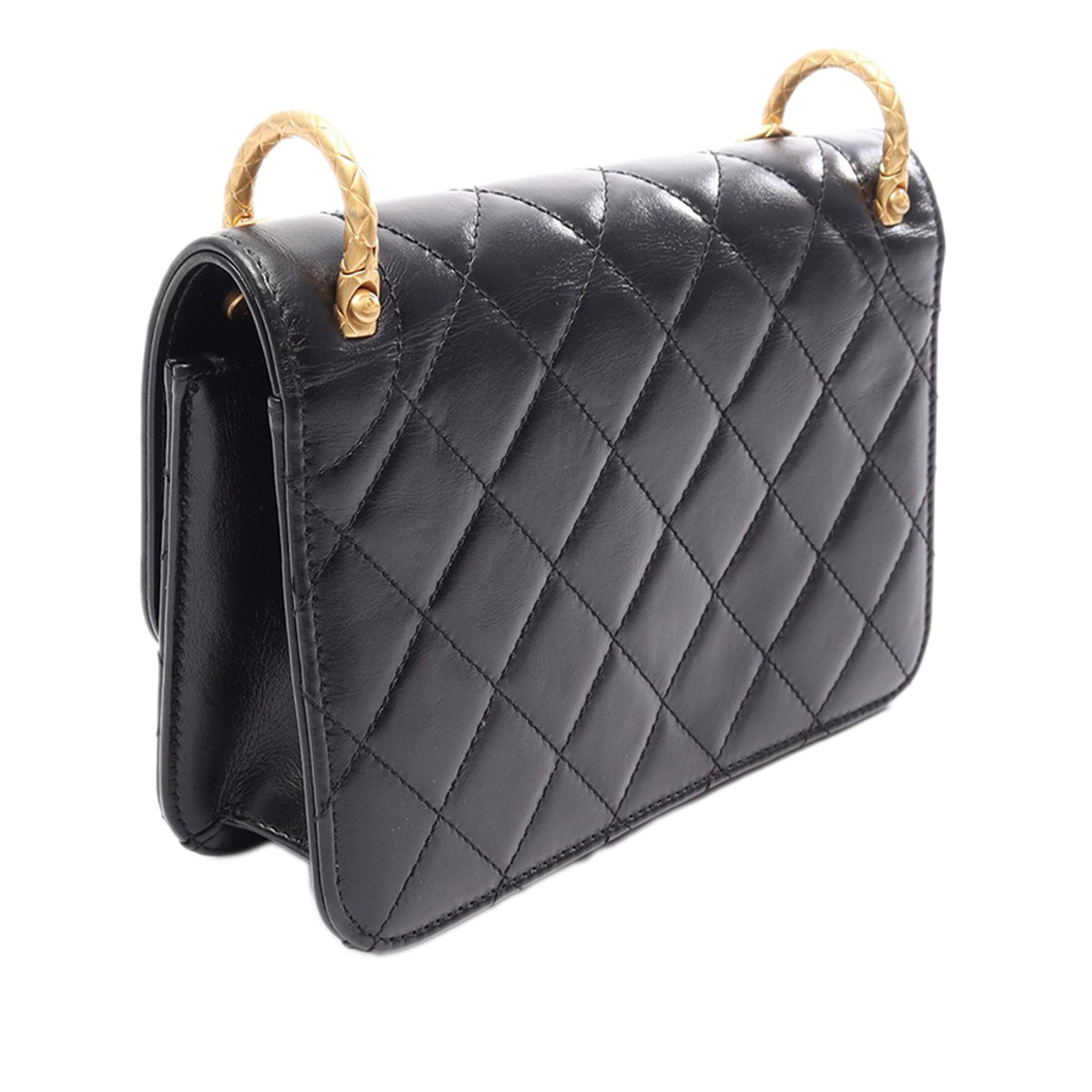 Chanel CC Quilted Lambskin Single Flap