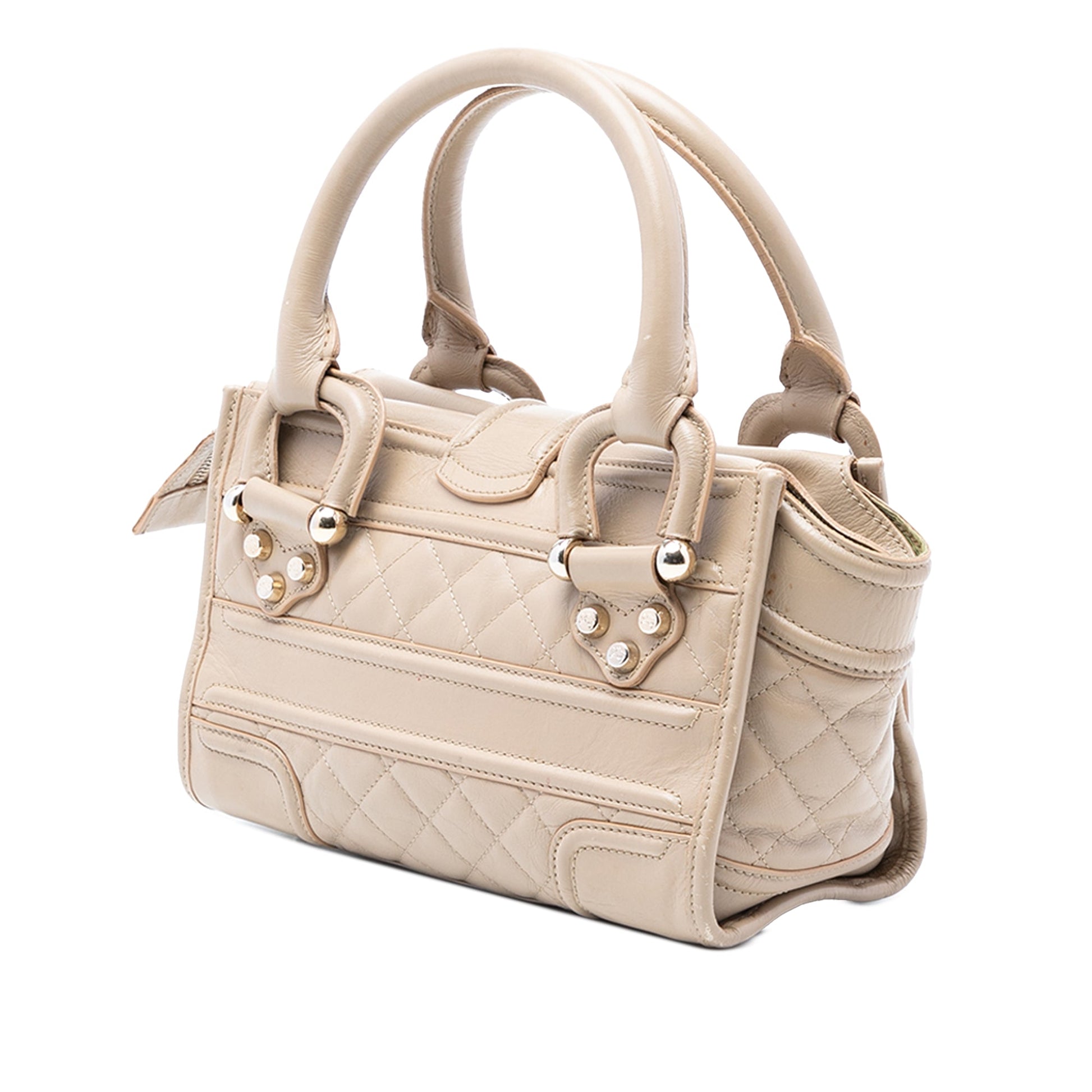 Mini Quilted Leather Manor Handbag