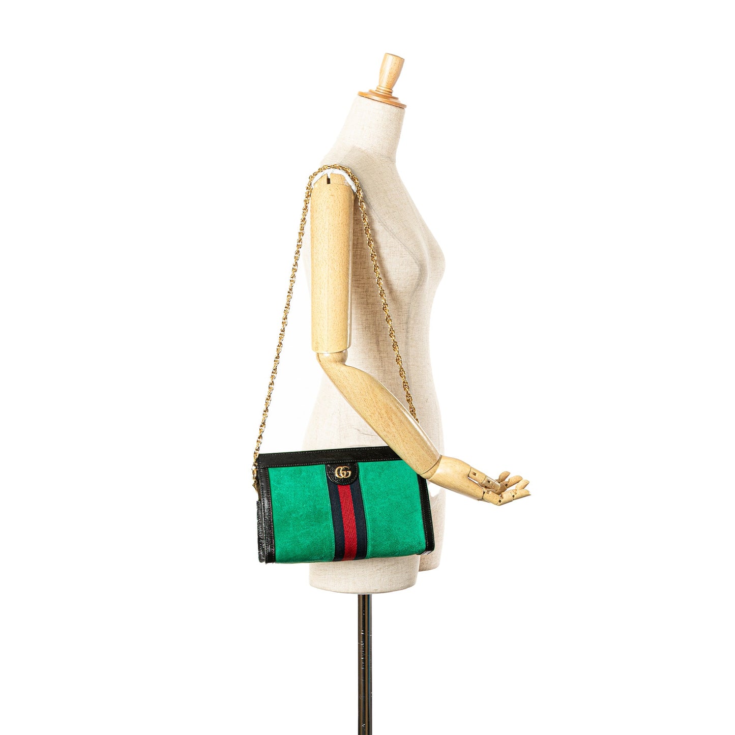 Gucci Small Suede Ophidia Chain Crossbody