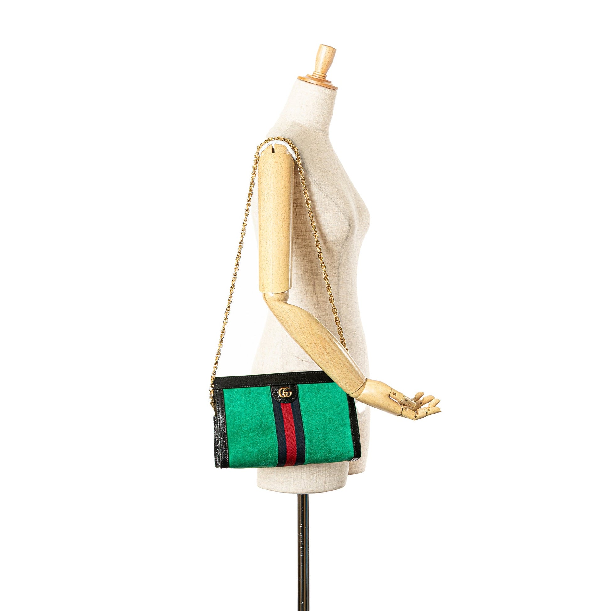 Gucci Small Suede Ophidia Chain Crossbody