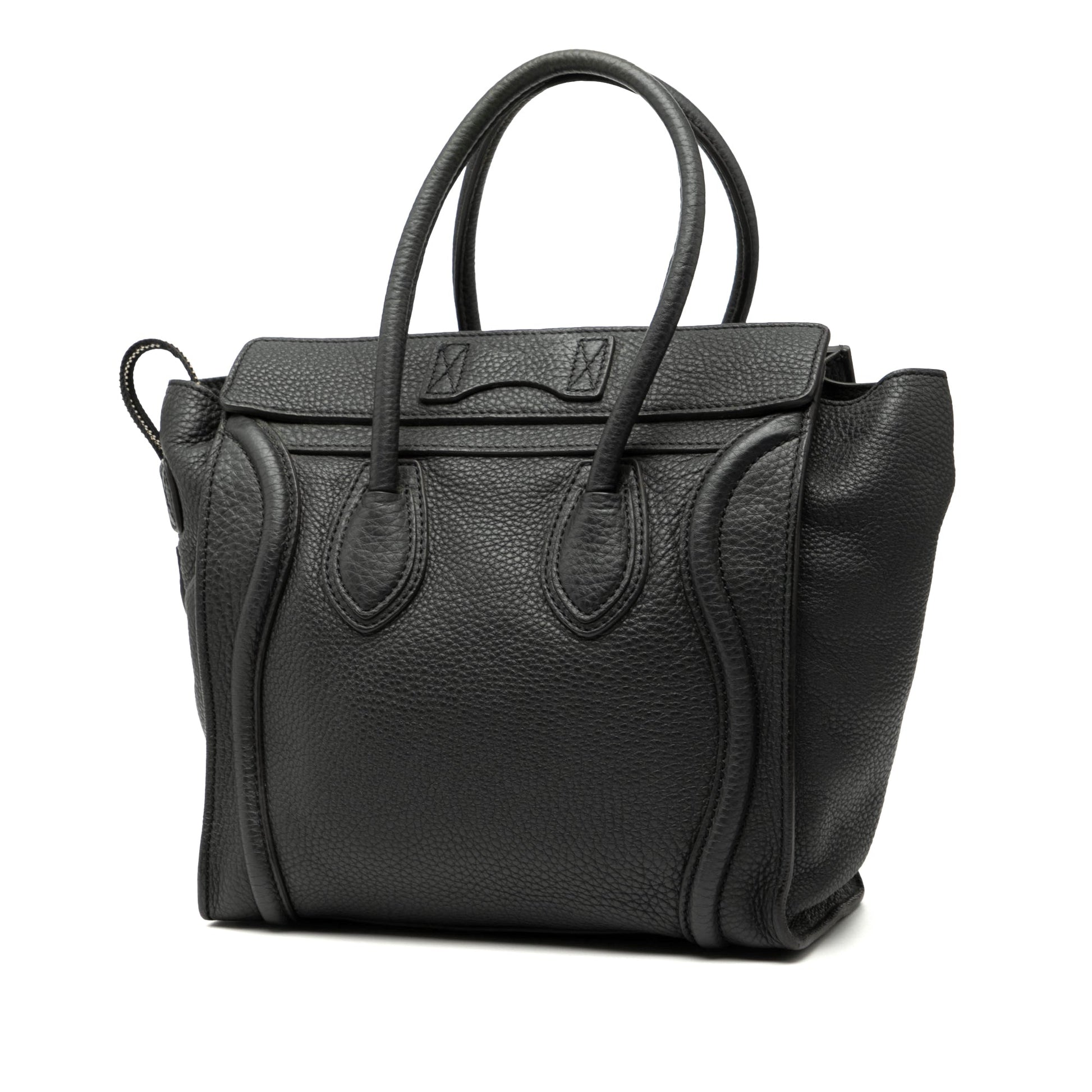 Celine Micro Drummed Calfskin Luggage Tote