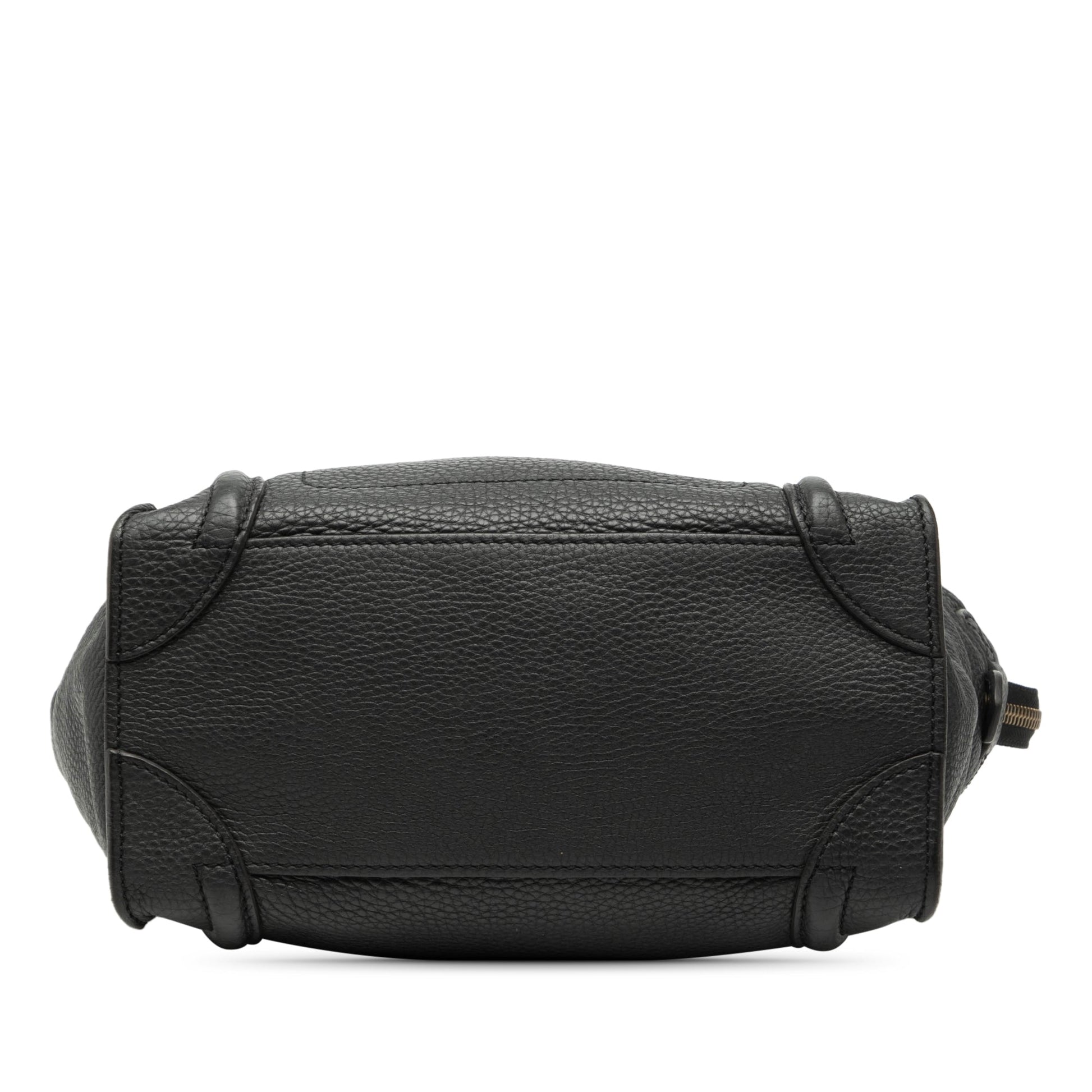 Celine Micro Drummed Calfskin Luggage Tote