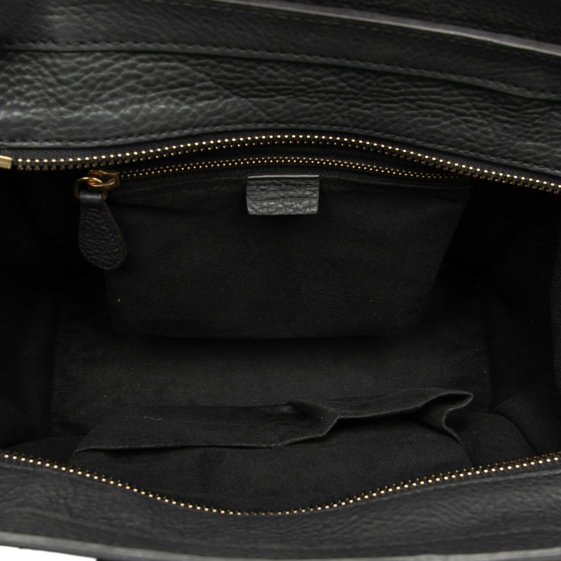 Celine Micro Drummed Calfskin Luggage Tote