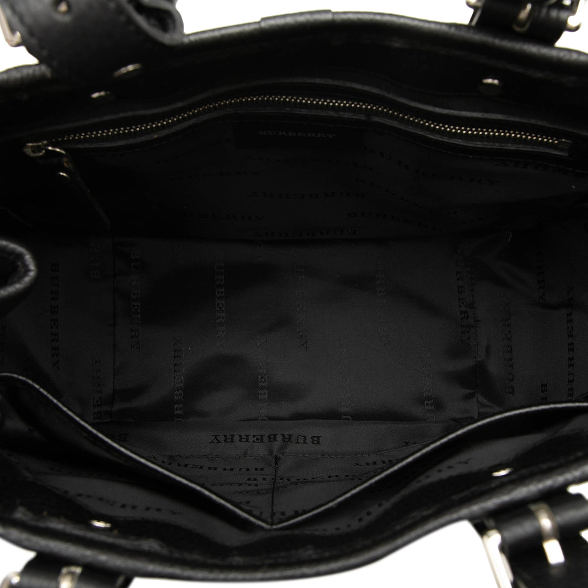 Burberry Nova Check Trimmed Nylon Handbag