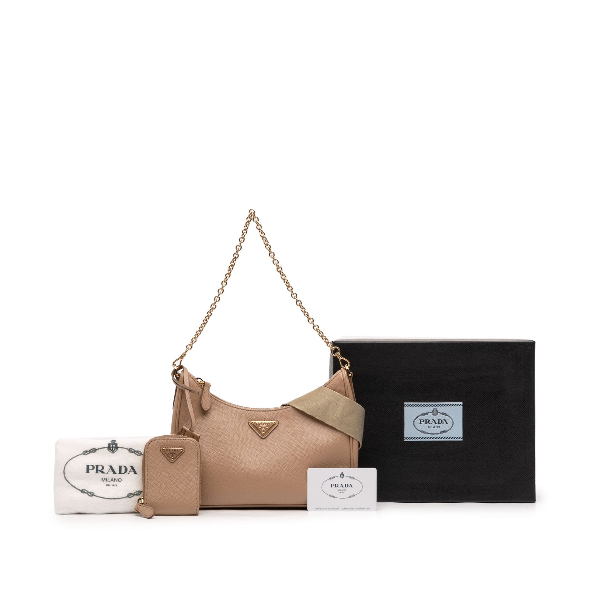 Prada Saffiano Lux Re Edition 2005 Satchel