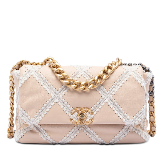 Chanel Large Crochet Calfskin 19 Flap